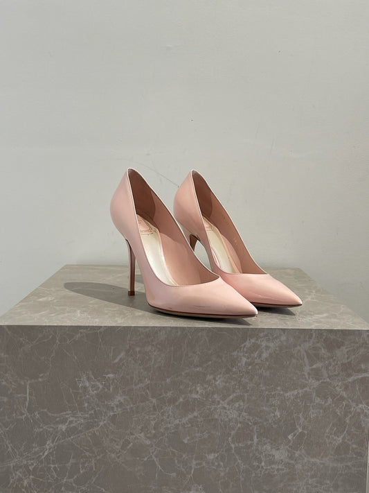 Escarpins Dior roses T.38,5