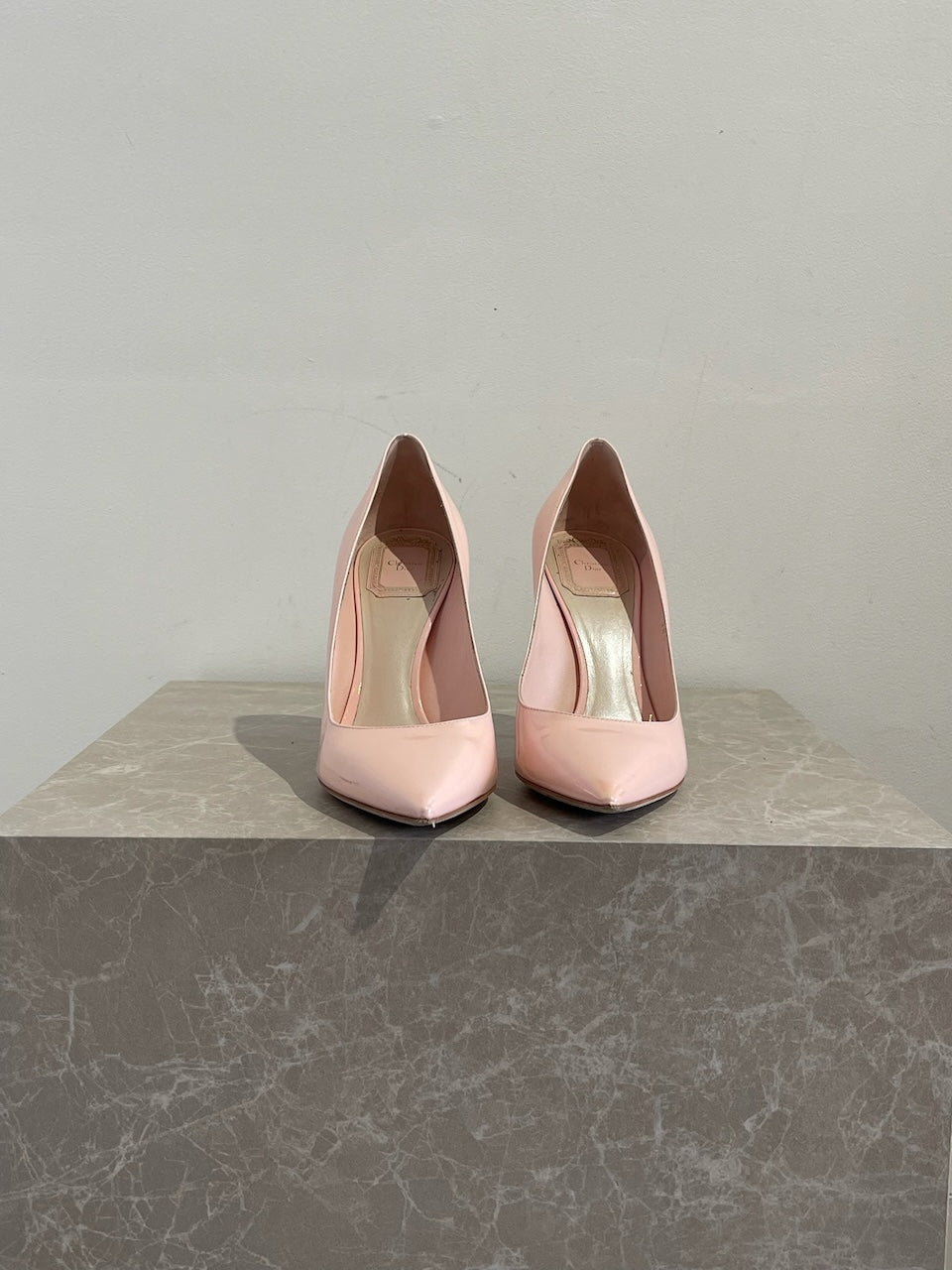 Escarpins Dior roses T.38,5