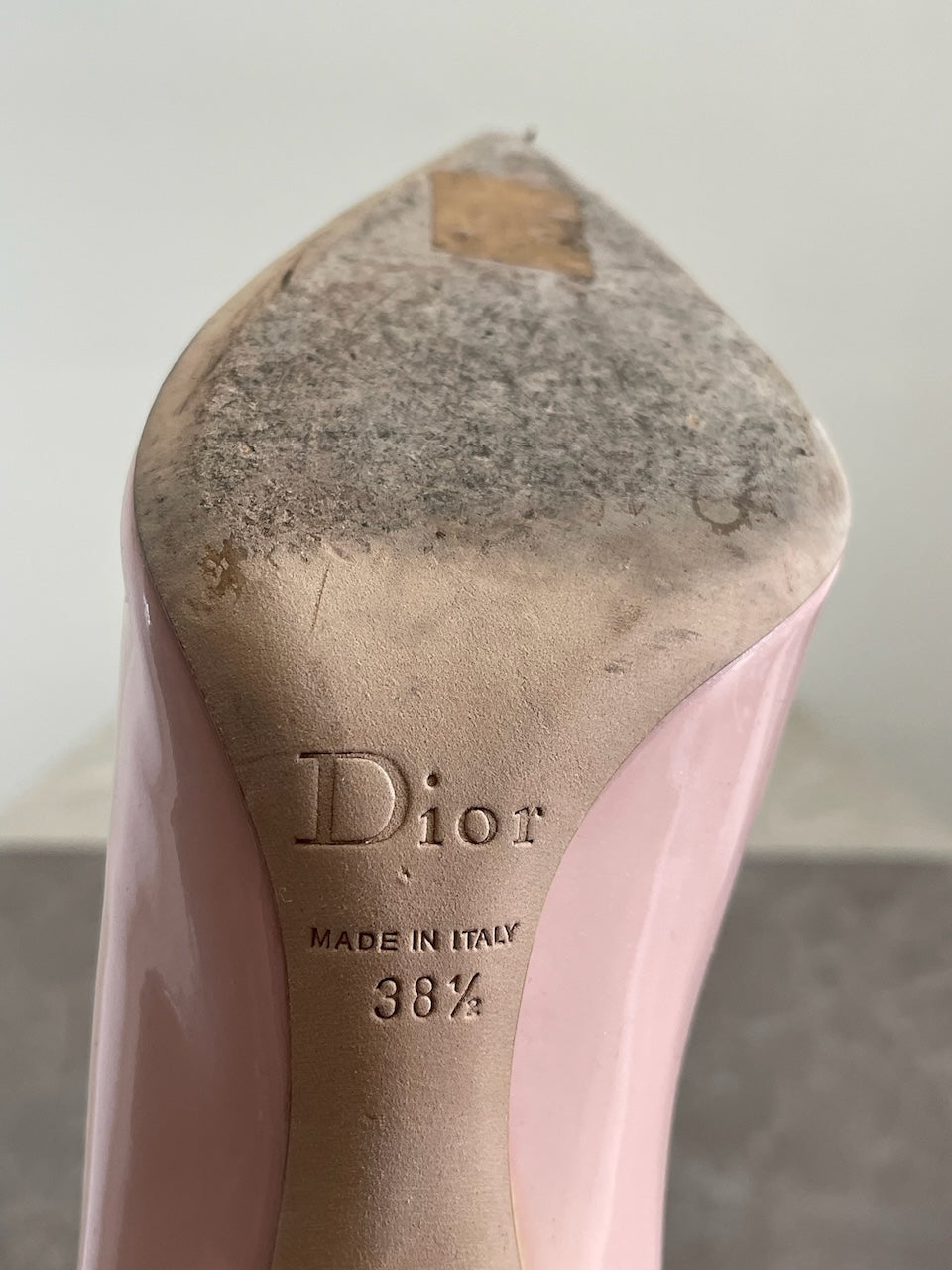 Escarpins Dior roses T.38,5