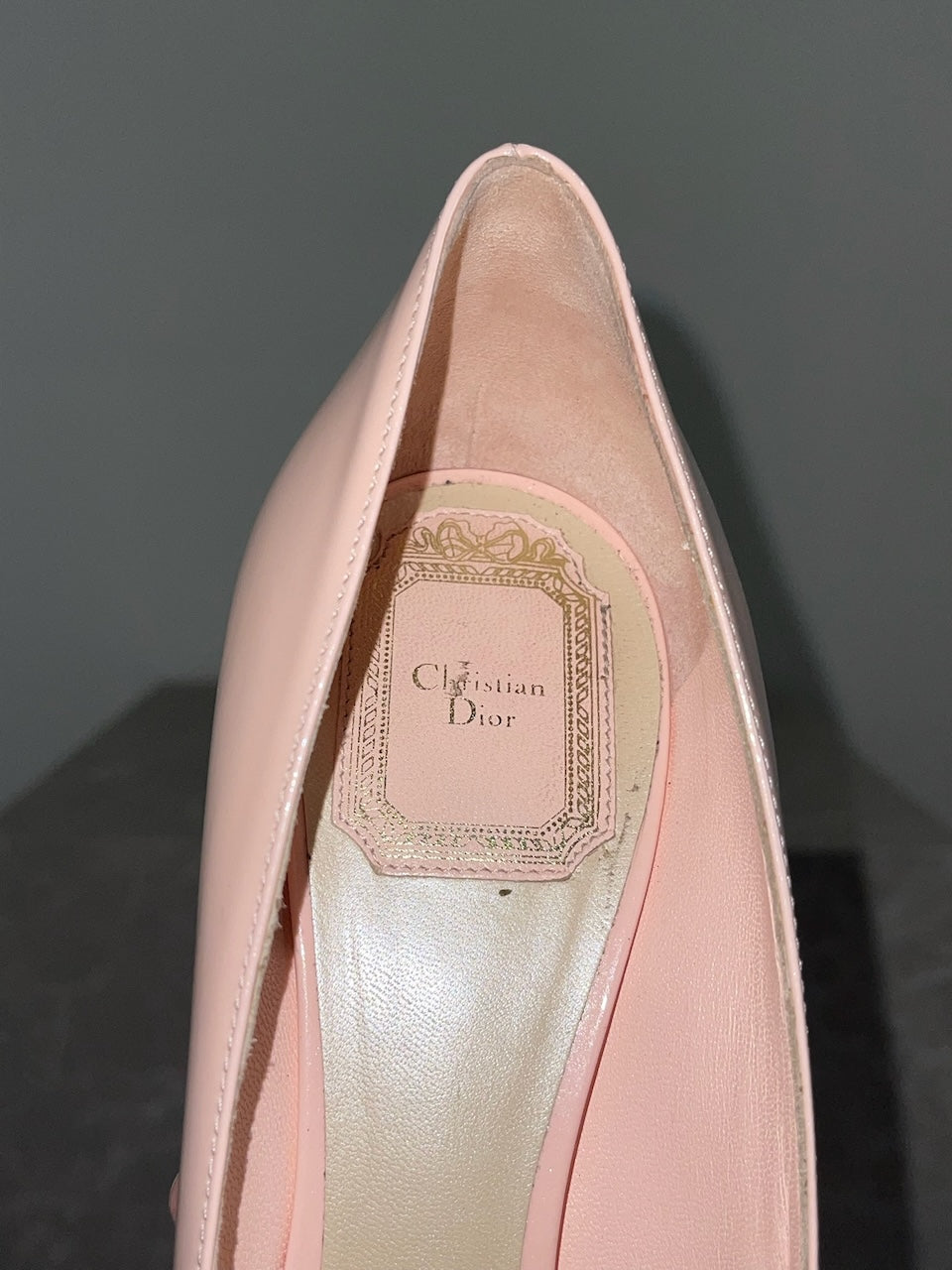 Escarpins Dior roses T.38,5