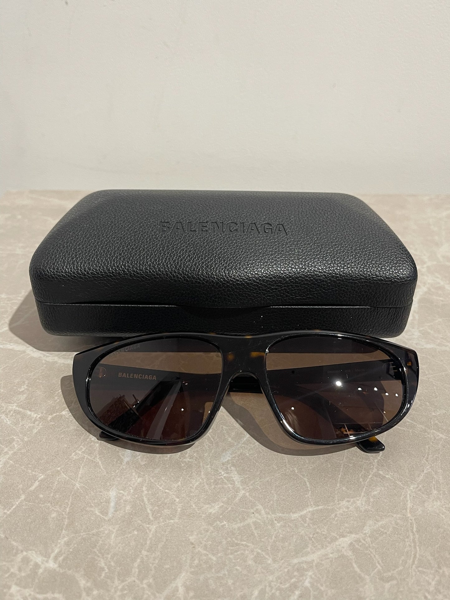 Lunettes de soleil Balenciaga écaille