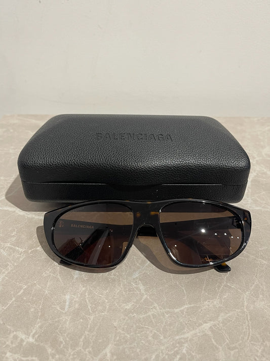 Lunettes de soleil Balenciaga écaille
