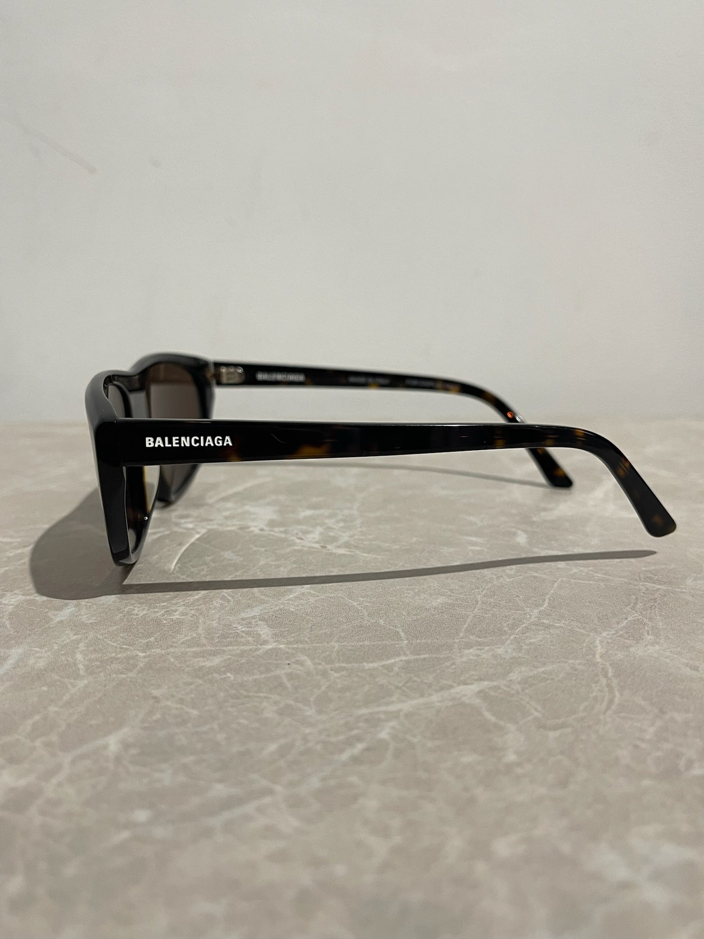 Lunettes de soleil Balenciaga écaille