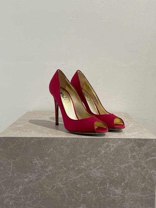 Escarpins Yves Saint Laurent rouge T 38.5