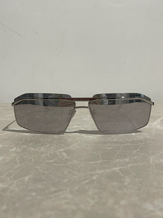 Lunettes de soleil Balenciaga argent