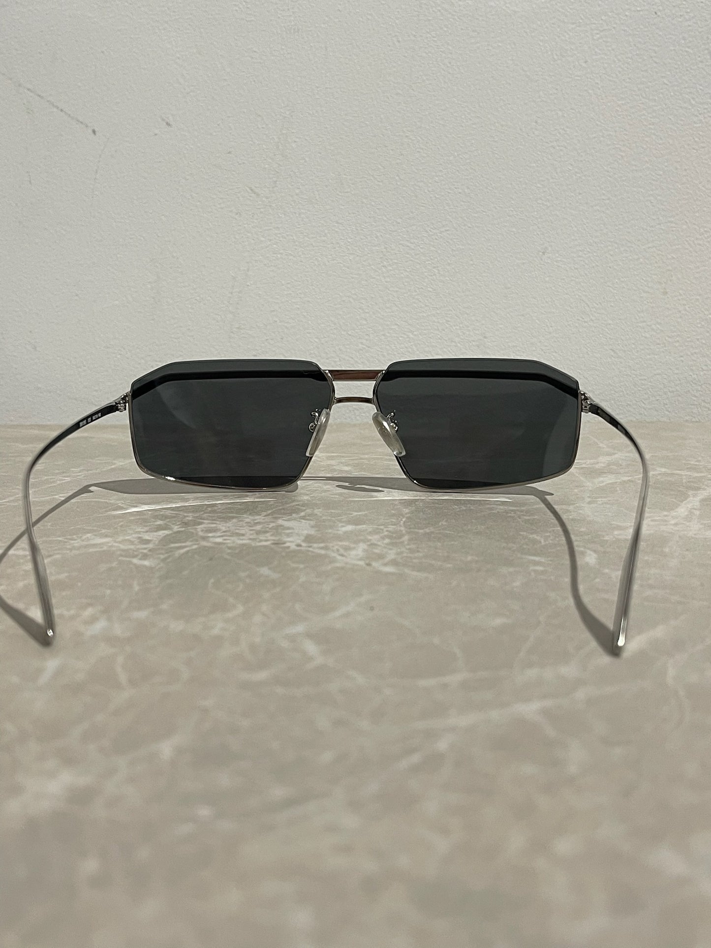 Lunettes de soleil Balenciaga argent