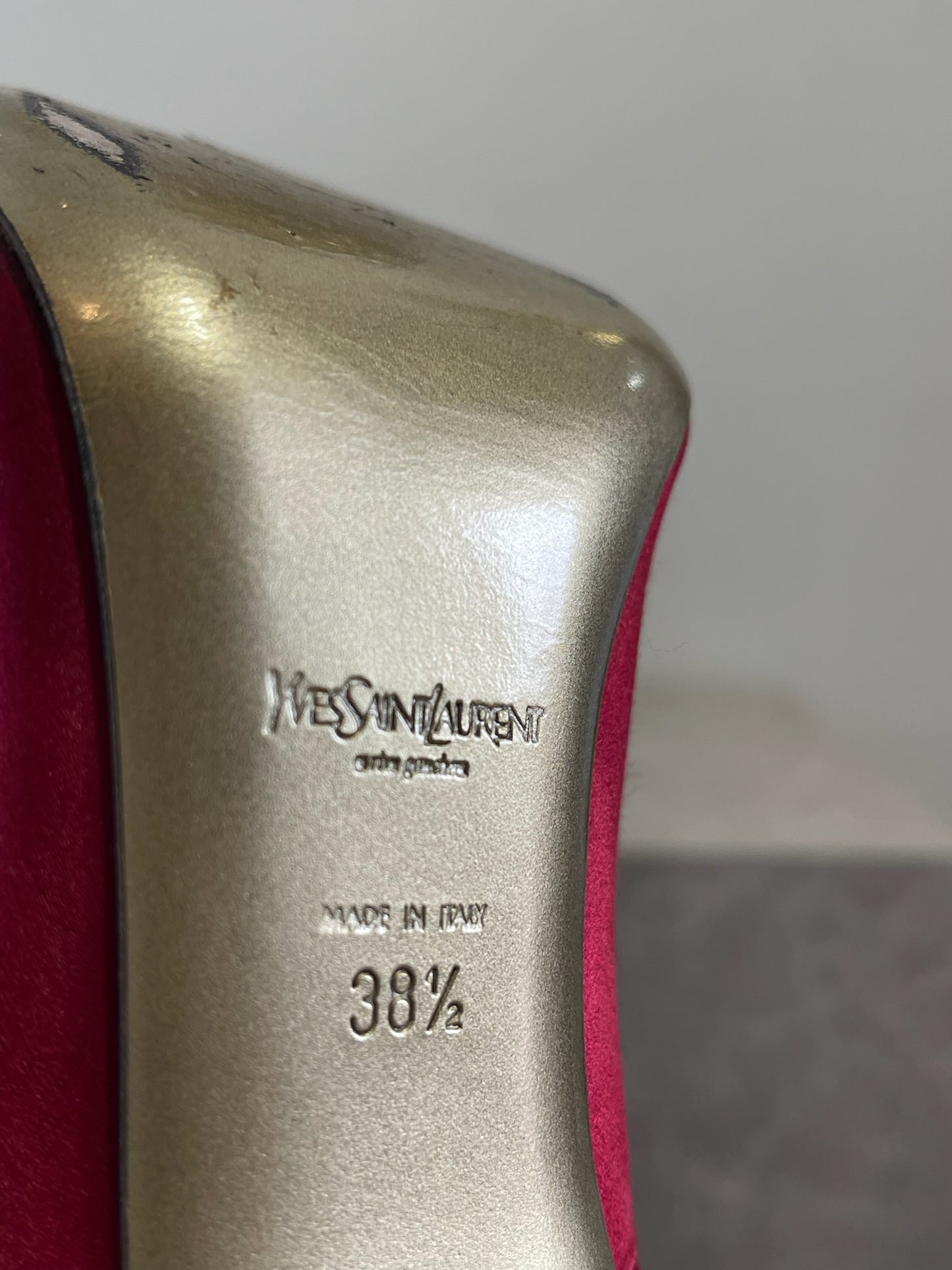 Escarpins Yves Saint Laurent rouge T 38.5