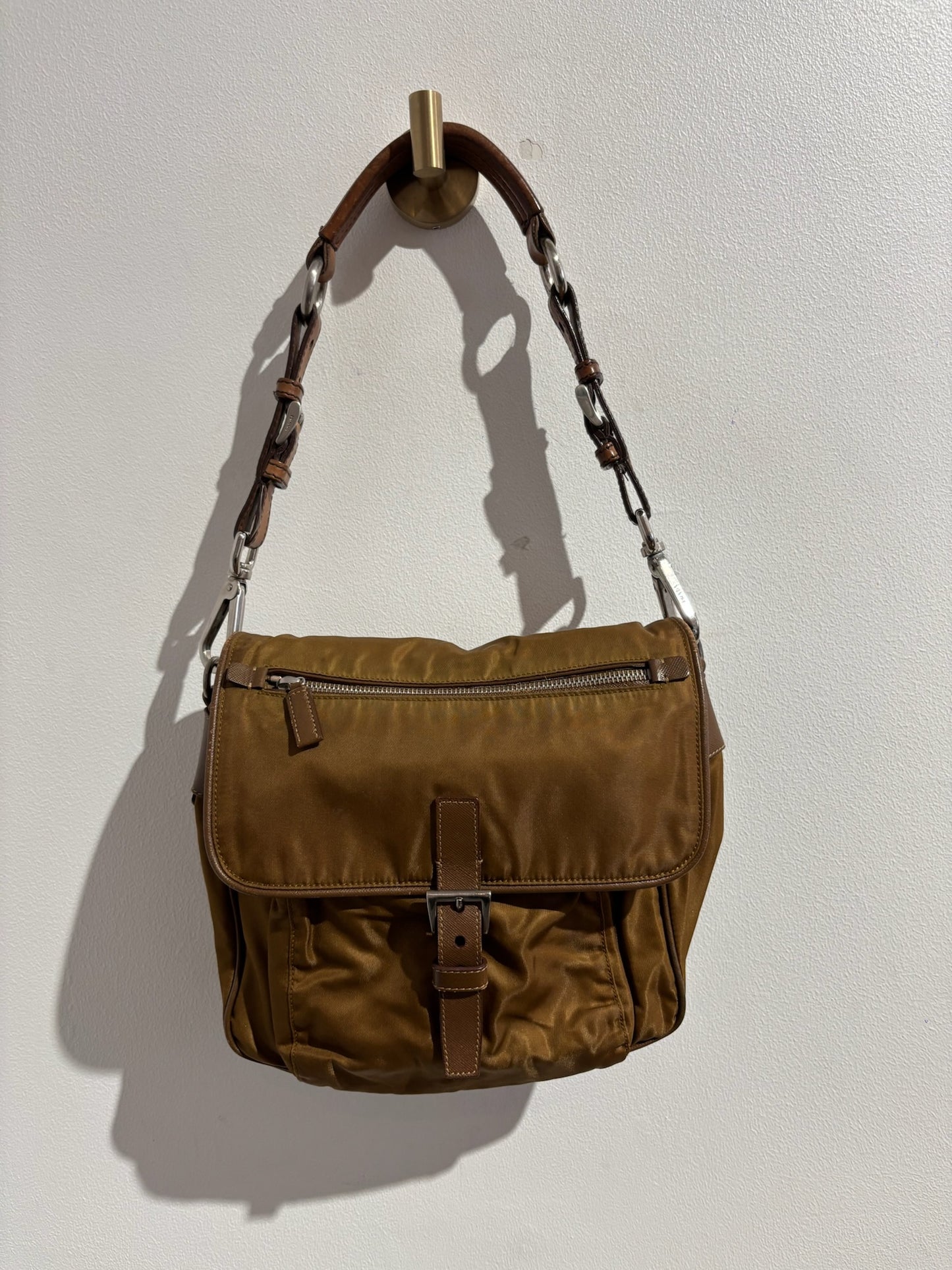 Sac Prada nylon ocre