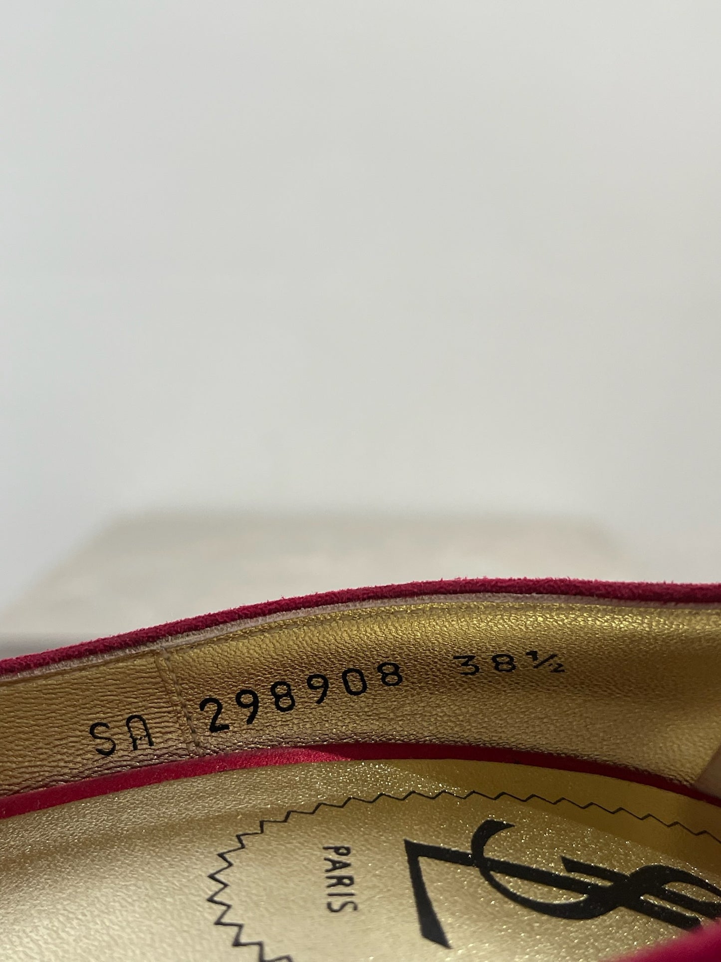 Escarpins Yves Saint Laurent rouge T 38.5