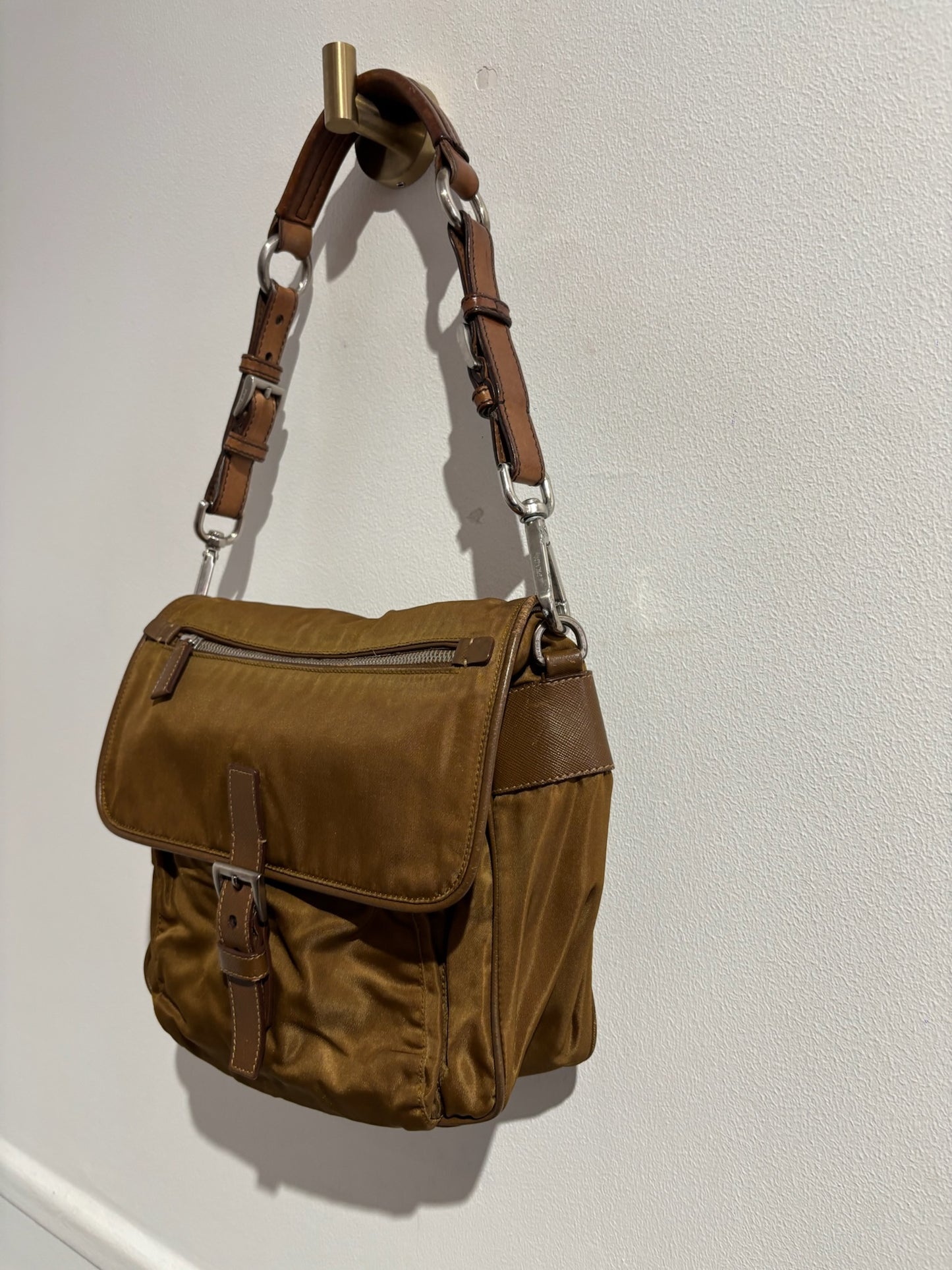 Sac Prada nylon ocre