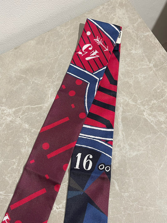 Twilly Hermès rouge Jeu de soie