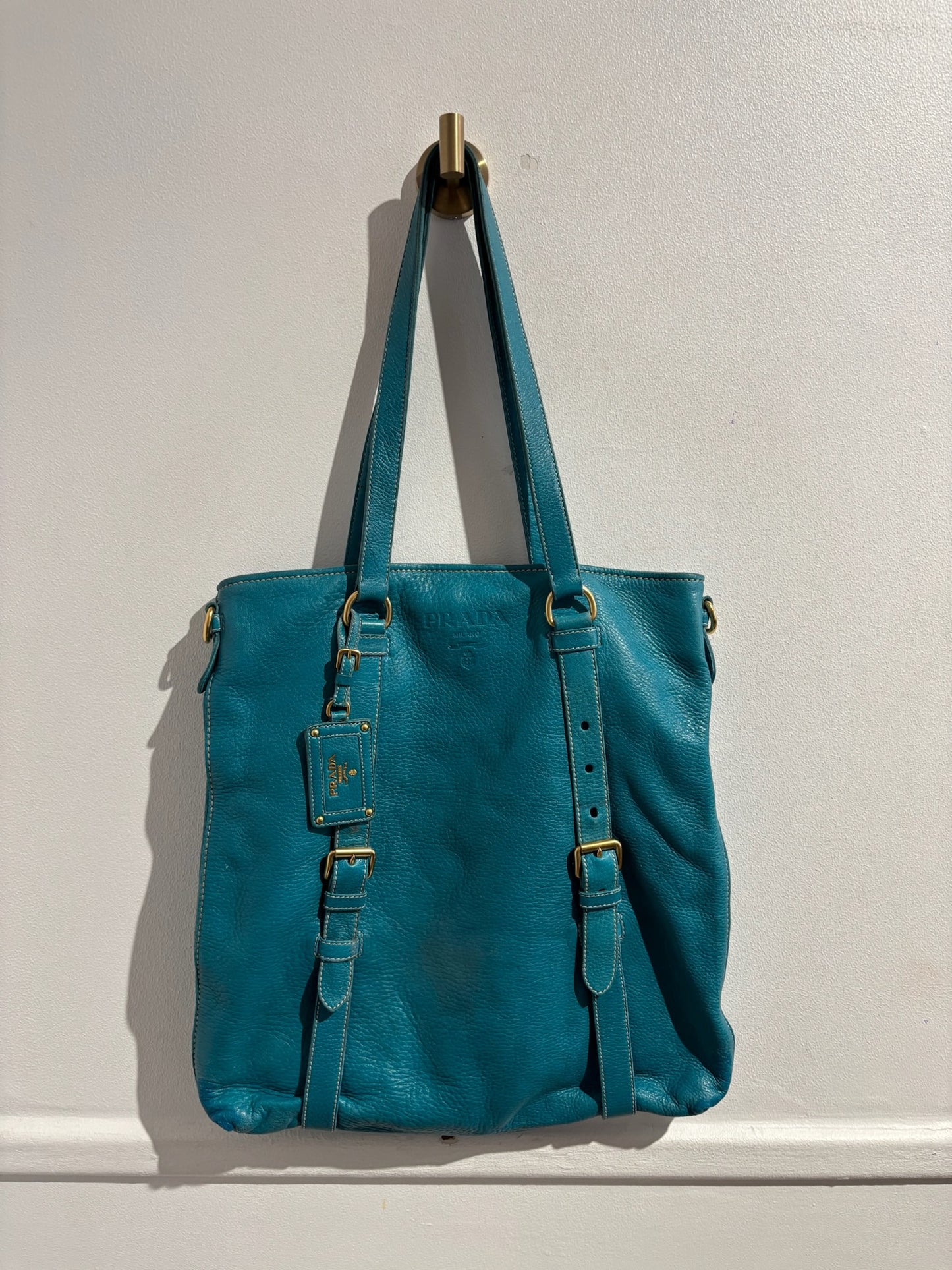 Sac Prada bleu turquoise