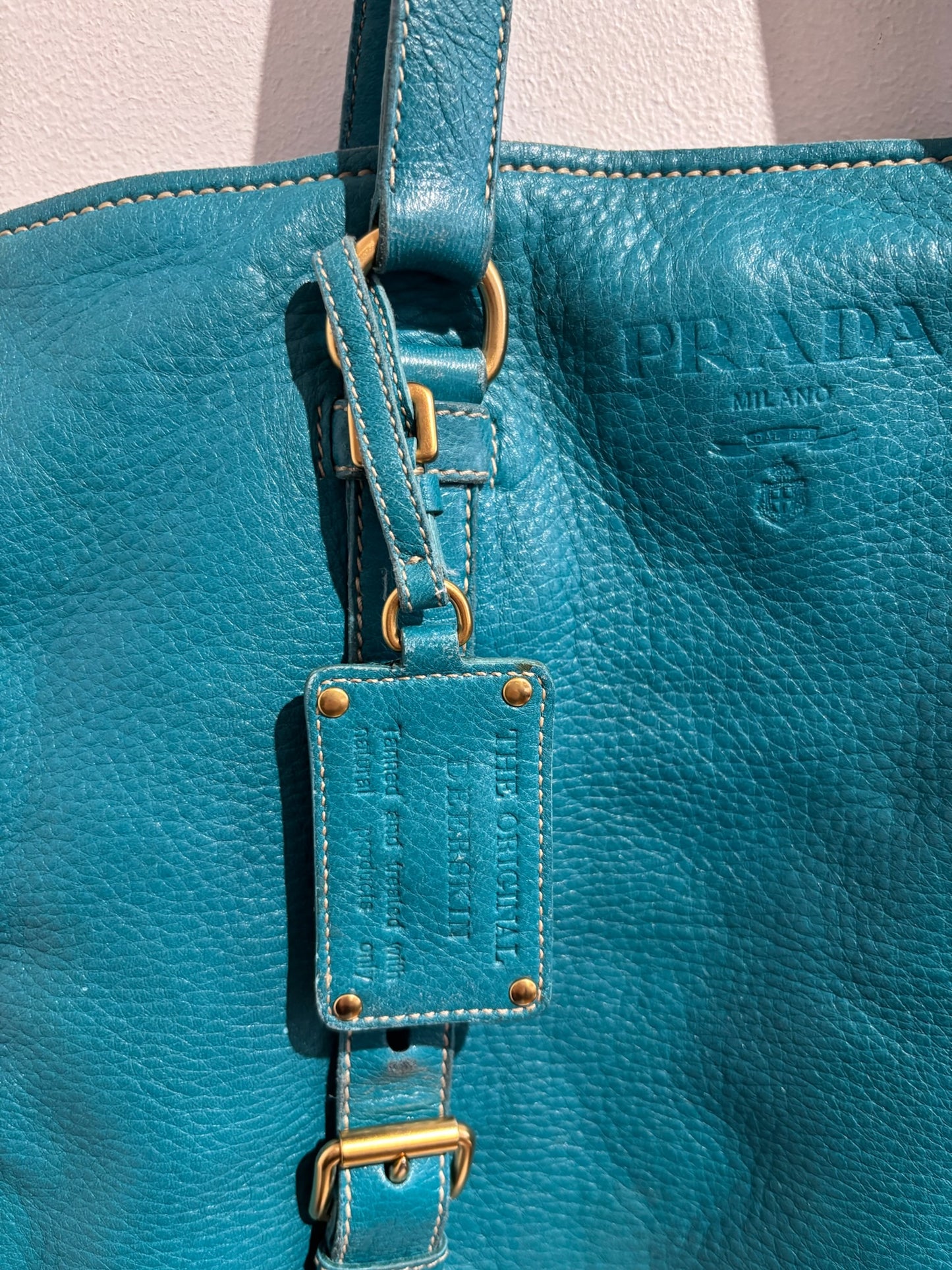 Sac Prada bleu turquoise