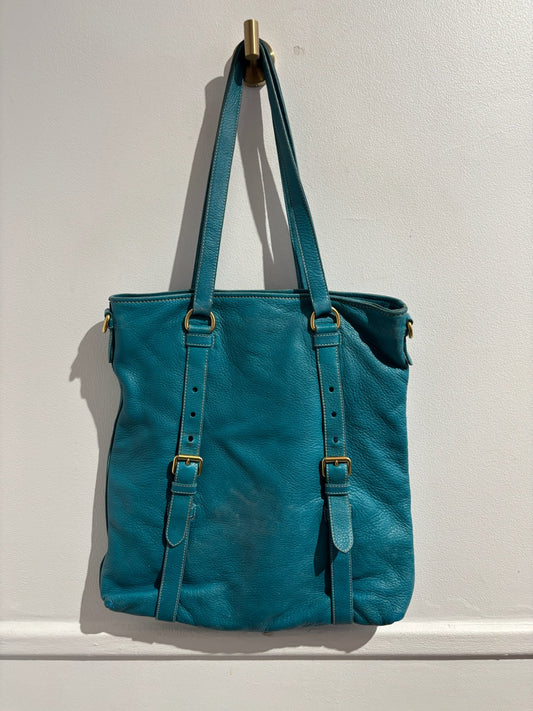 Sac Prada bleu turquoise