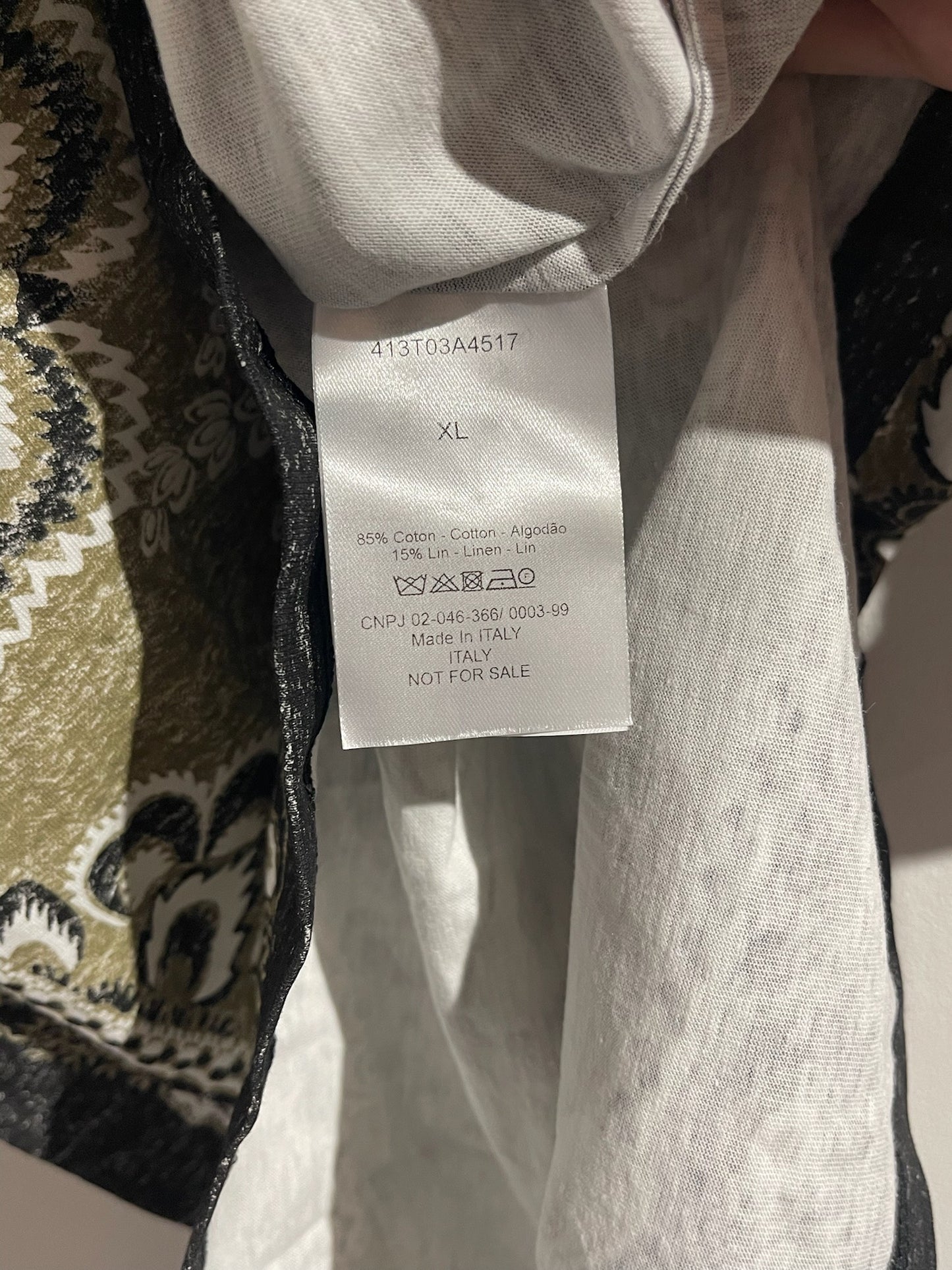 T-shirt Dior Cruise T.XL NEUF