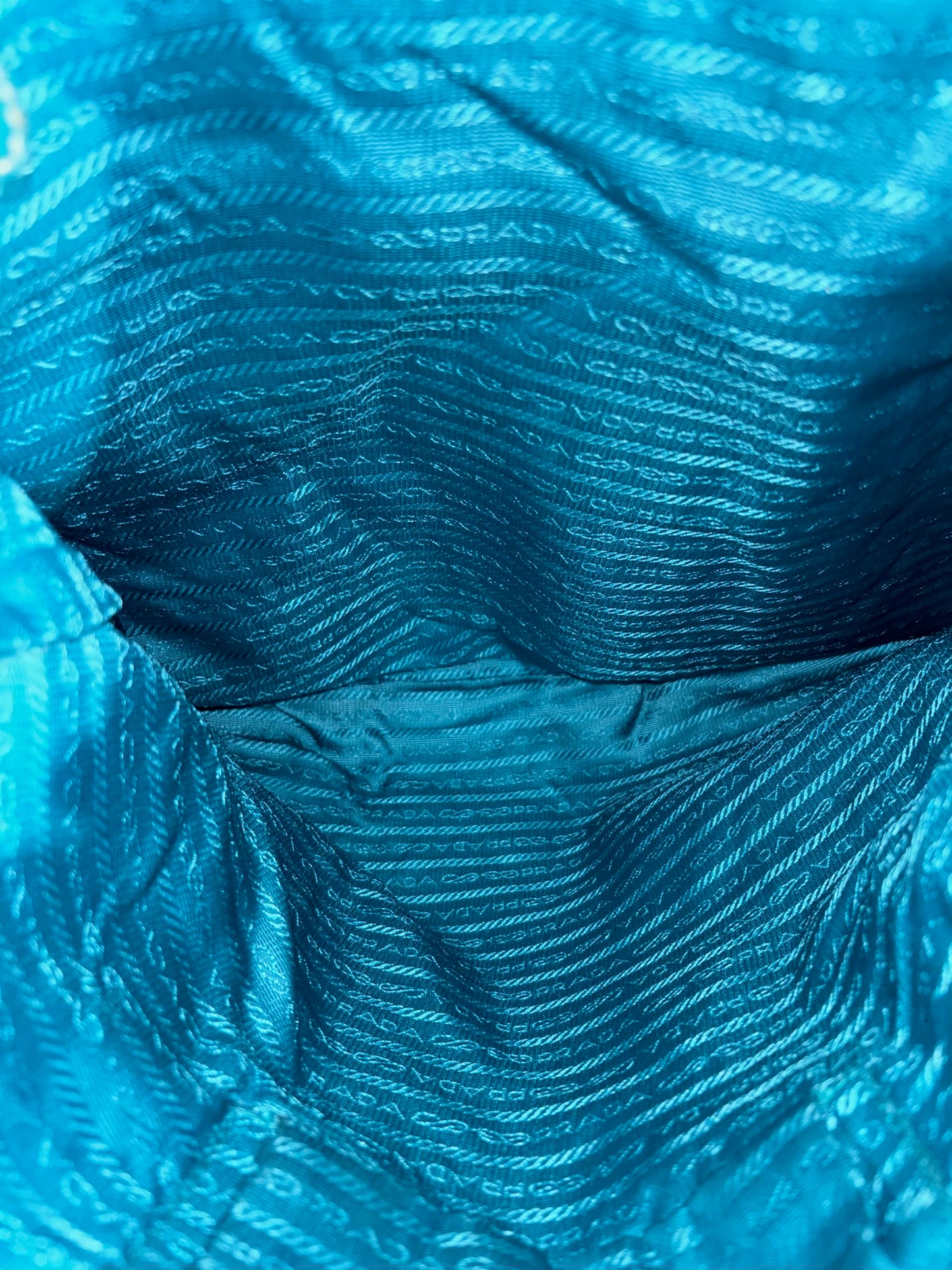 Sac Prada bleu turquoise
