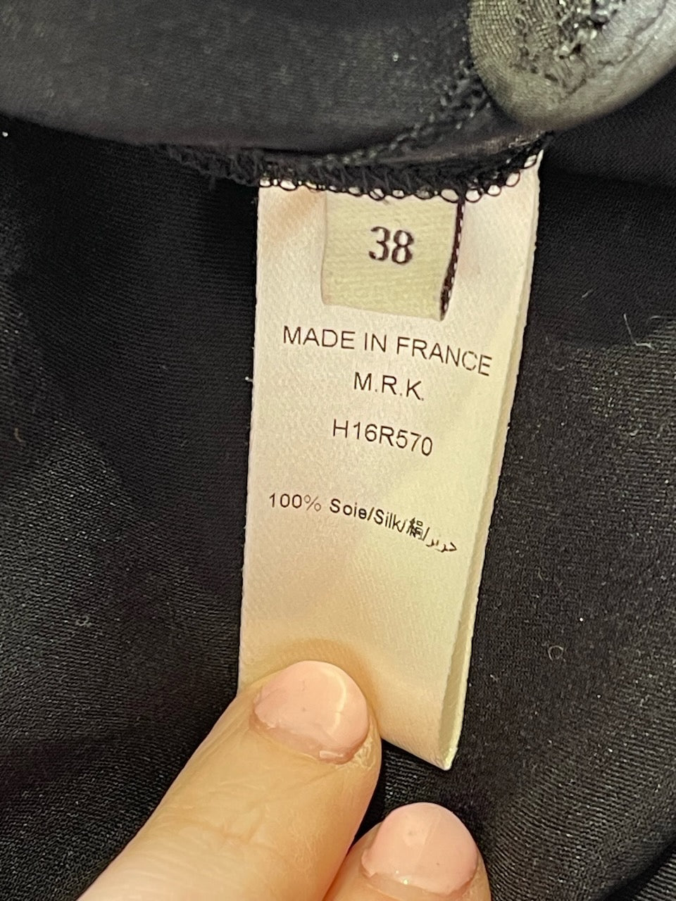 Robe Rabih Kayrouz noire T.38