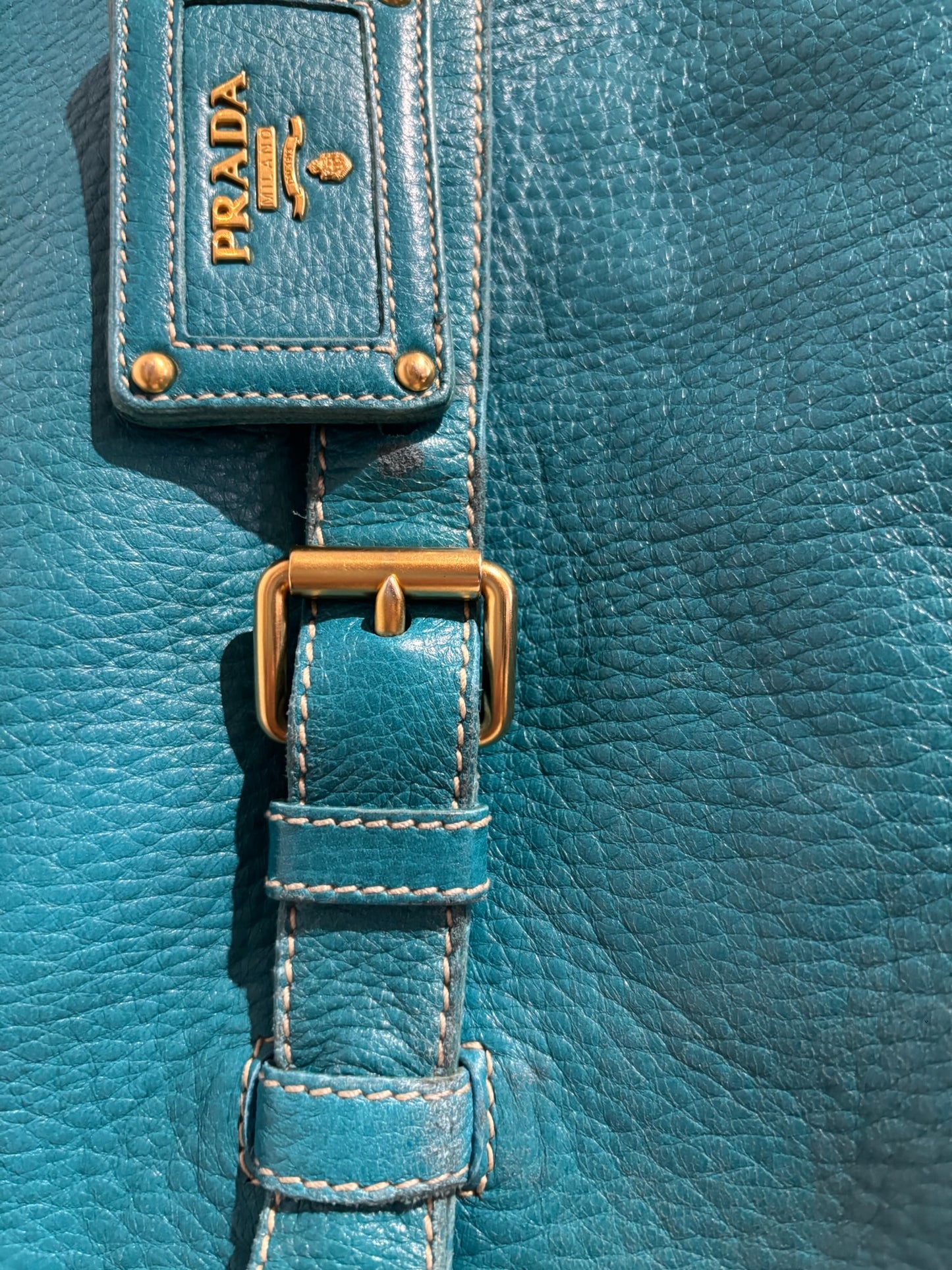 Sac Prada bleu turquoise