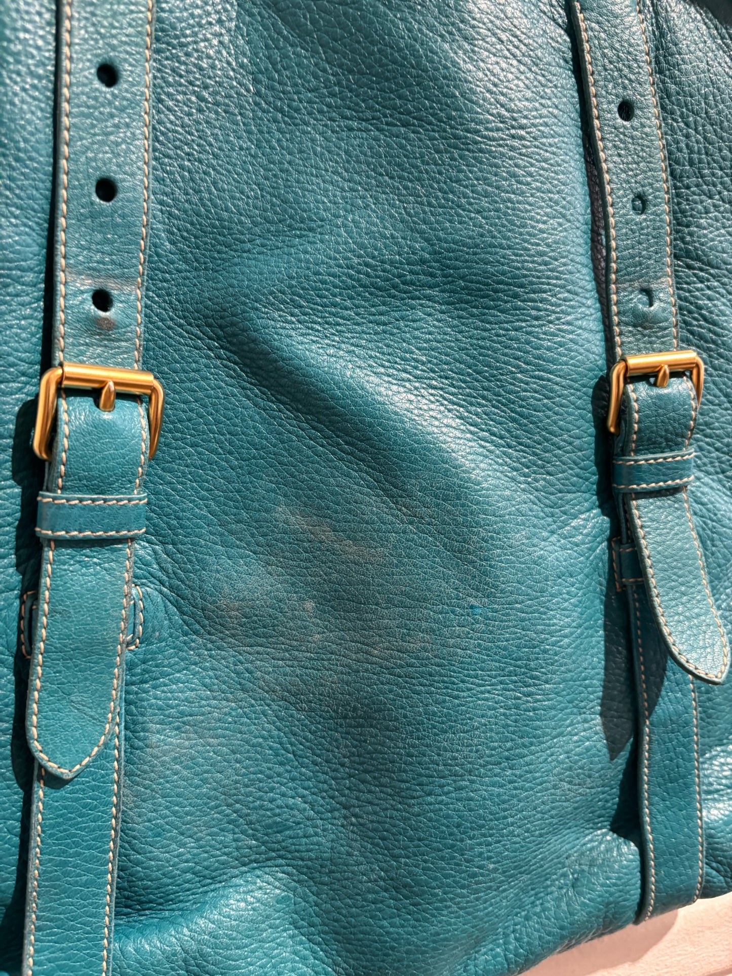 Sac Prada bleu turquoise