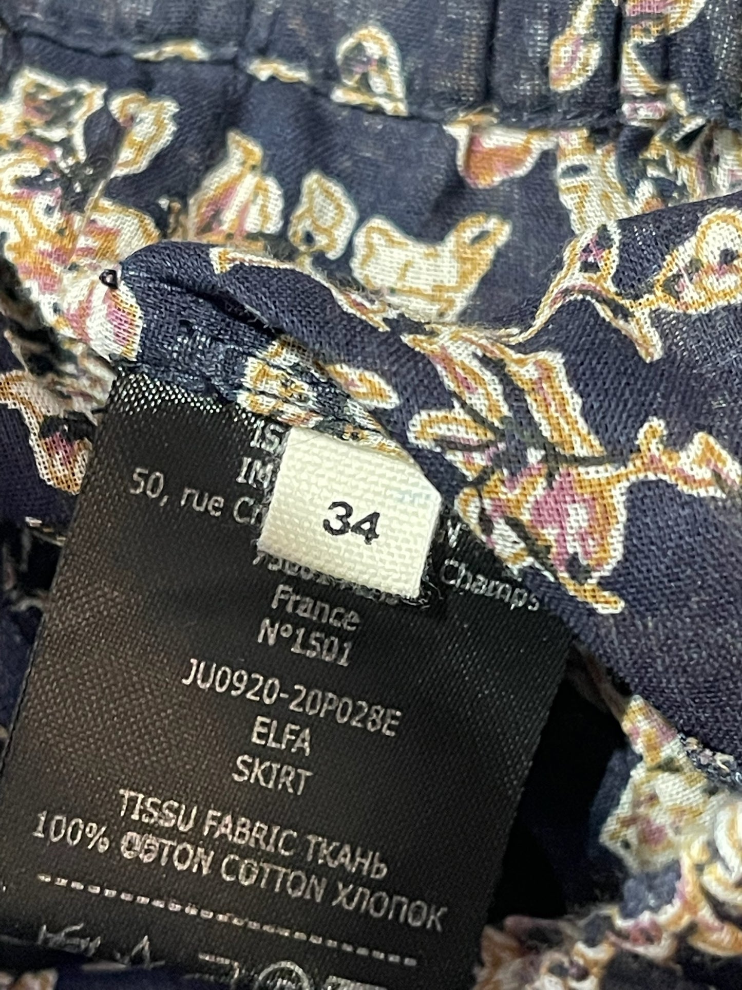 Jupe Isabel Marant imprimée T.34