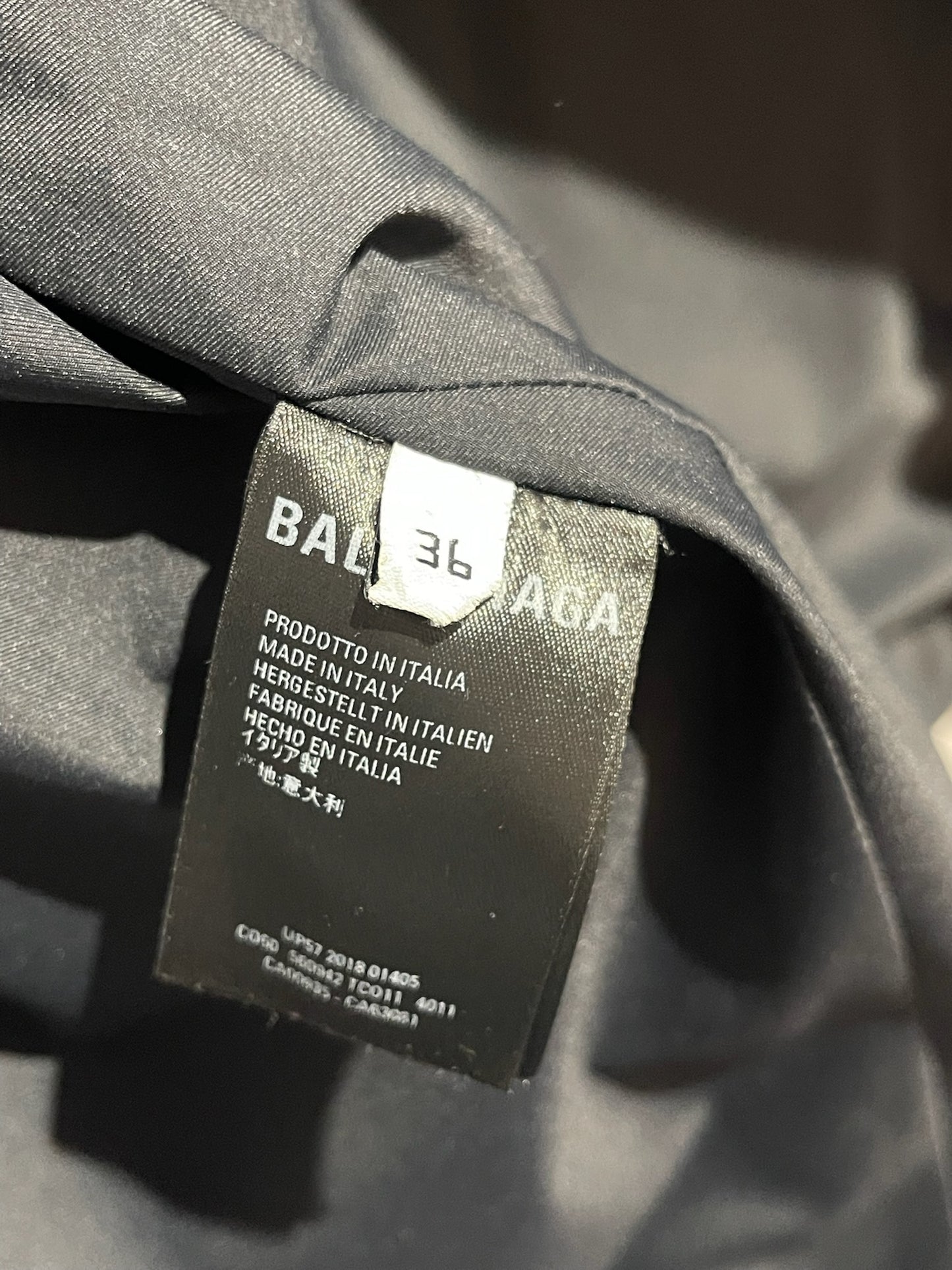 Trench Balenciaga bleu T.36
