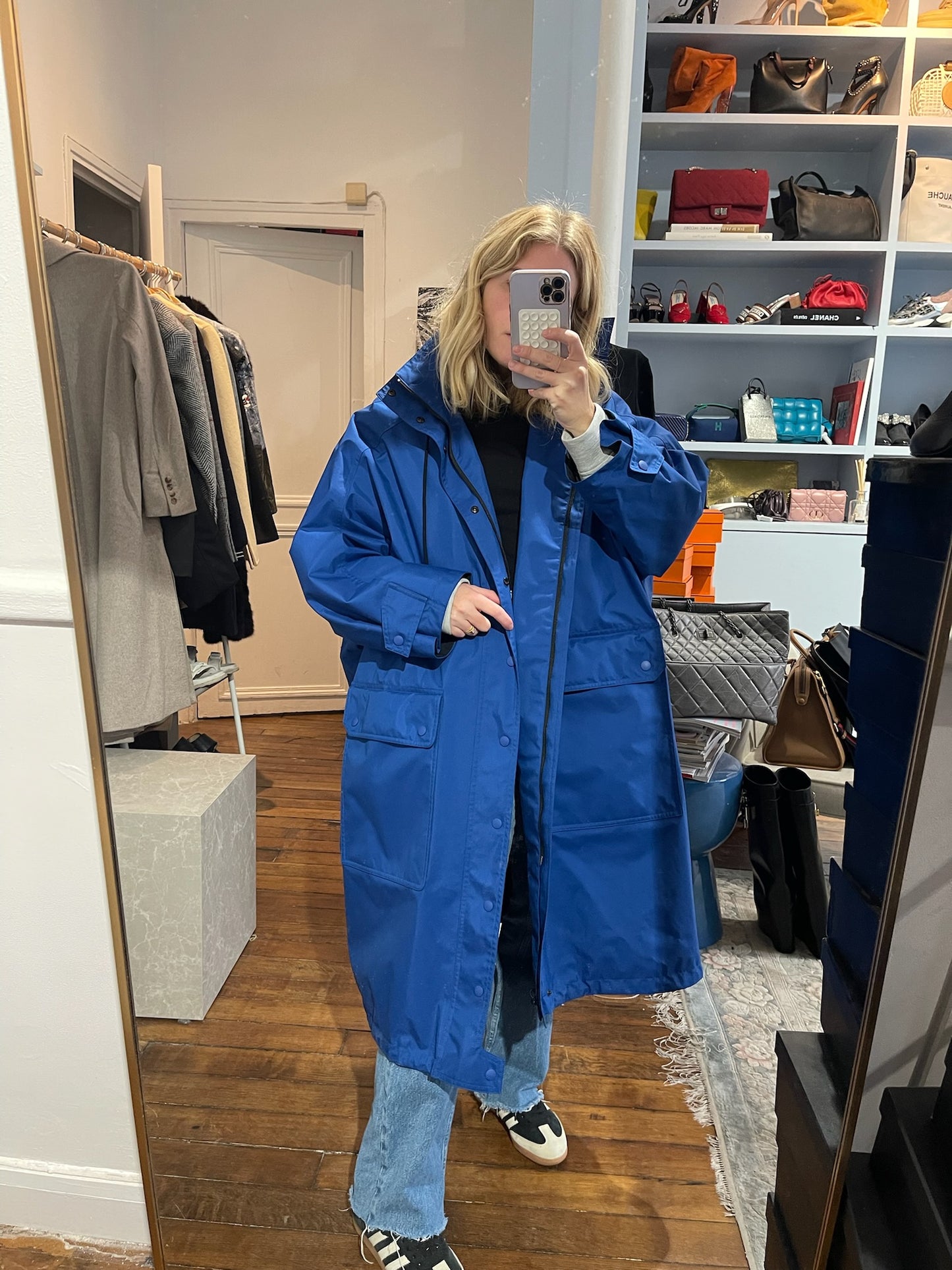 Trench Balenciaga bleu T.36