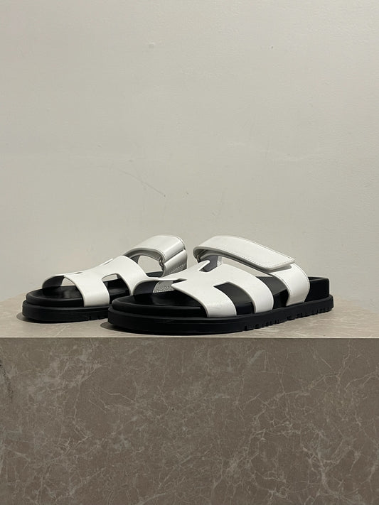 Sandales Hermès Chypre blanche T.36,5