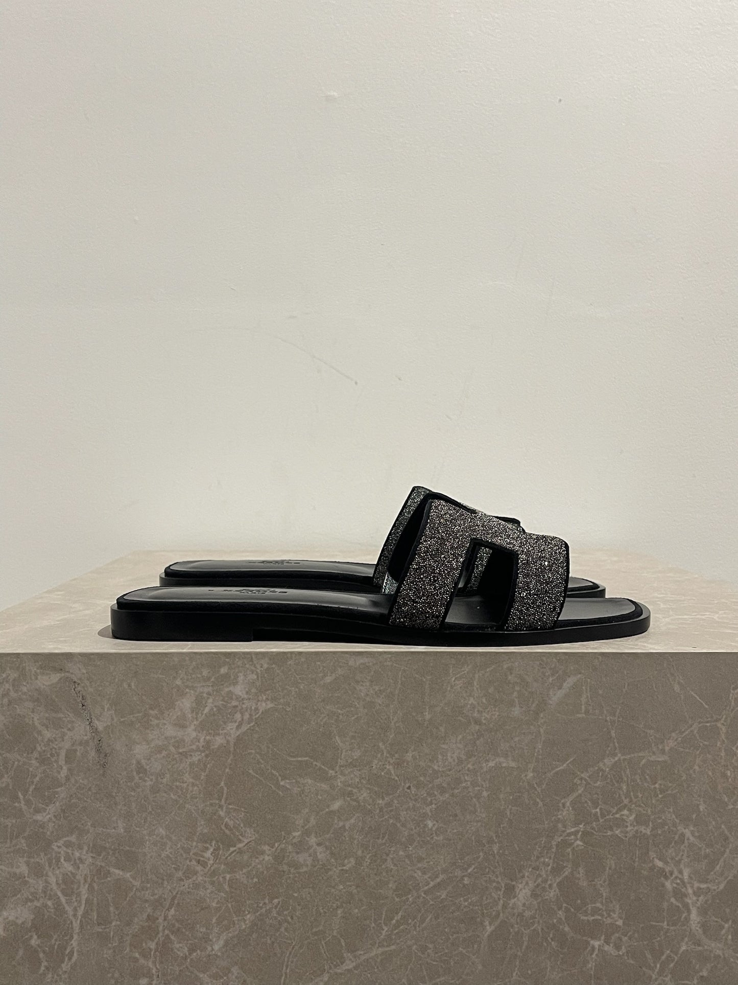 Sandales Hermès Oran Swarovski T.37.5