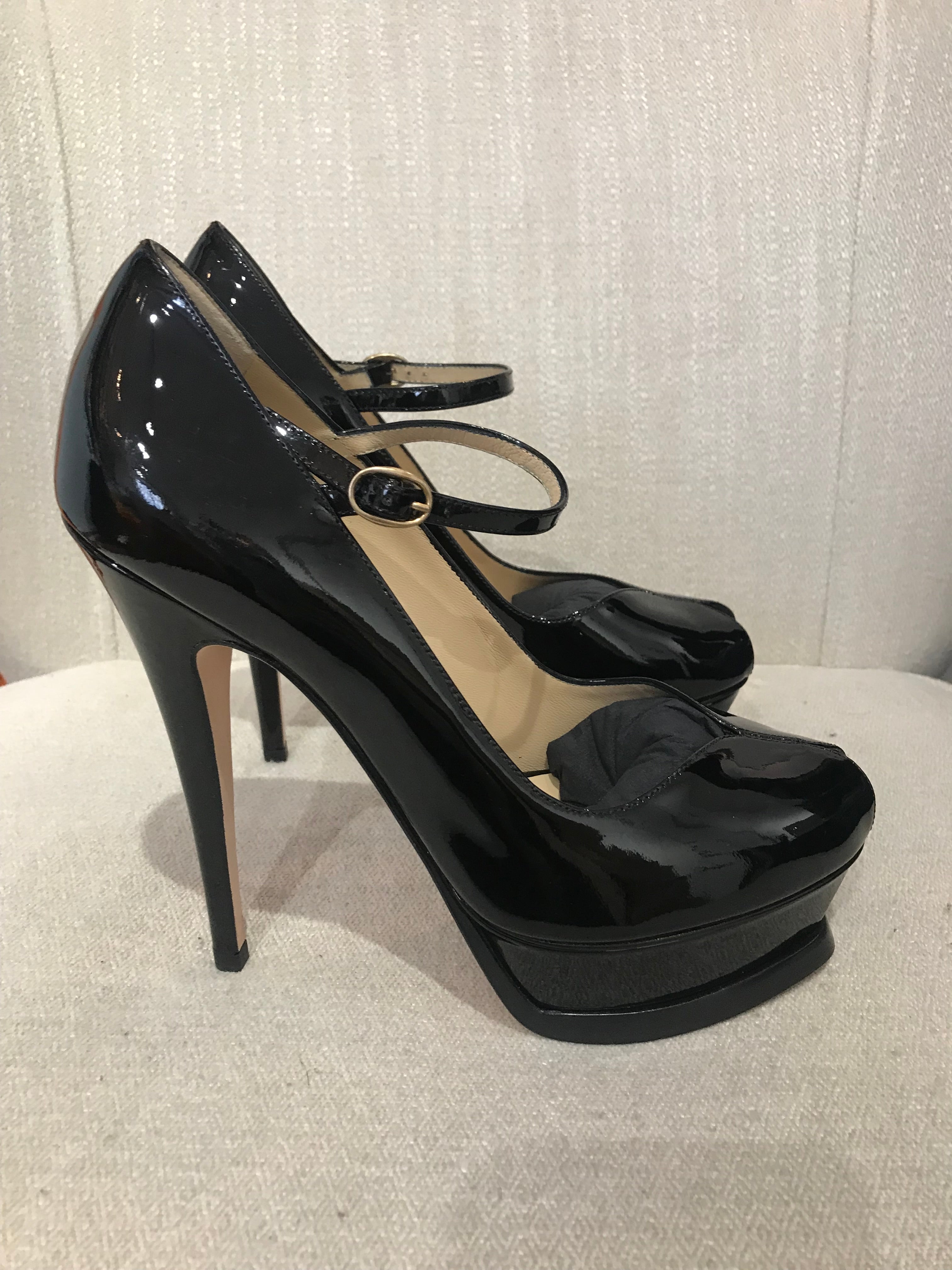 Escarpin noir yves saint laurent best sale