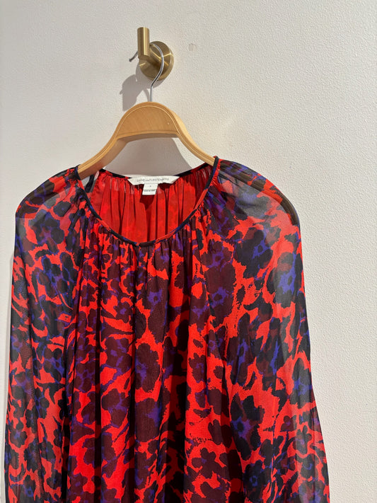 Blouse Diane Von Furstenberg rouge T.S
