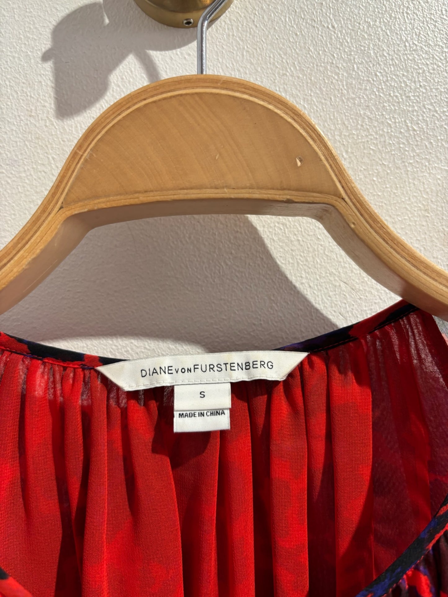 Blouse Diane Von Furstenberg rouge T.S