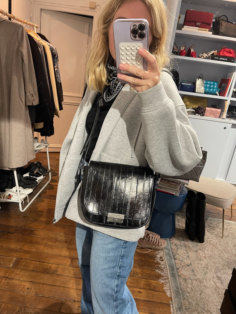 Sac Saint Laurent noir Betty Satchel