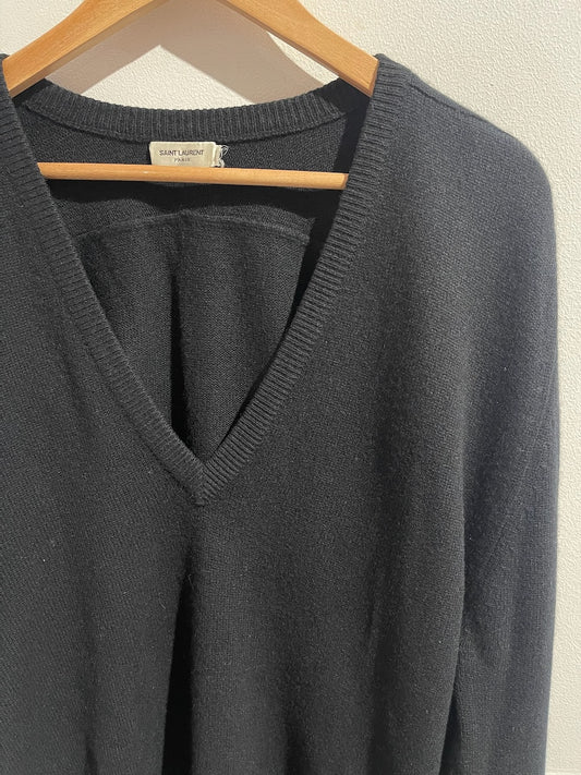 Pull Saint Laurent noir T.L