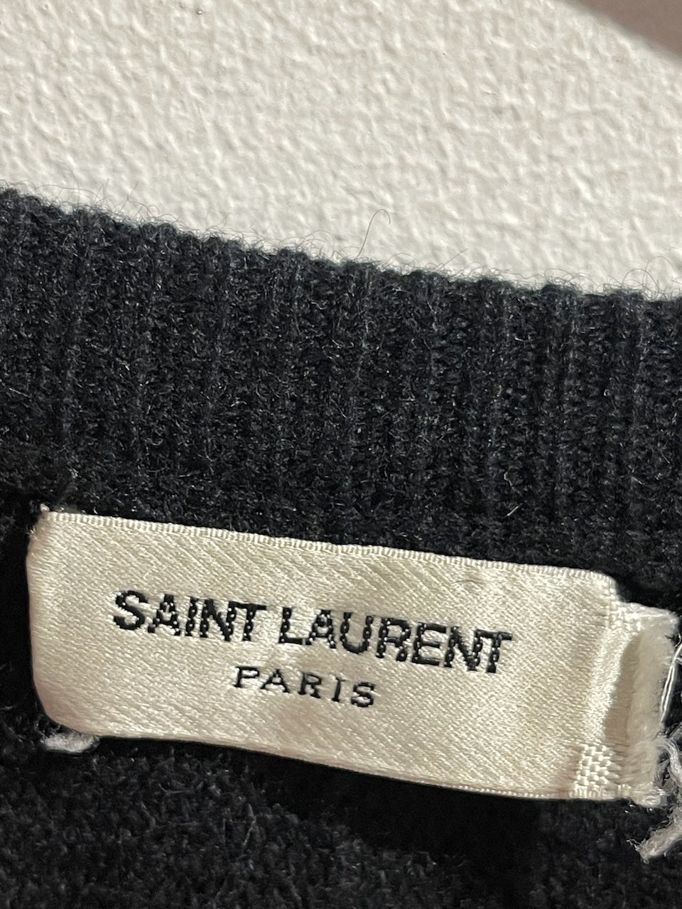 Pull Saint Laurent noir T.L