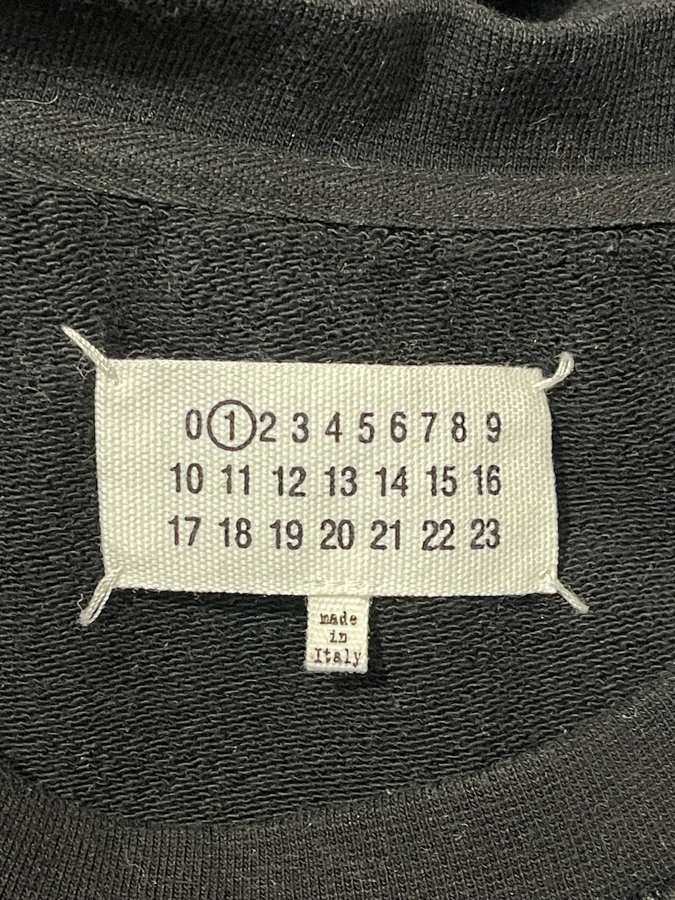 Sweat Maison Margiela noir T.XS
