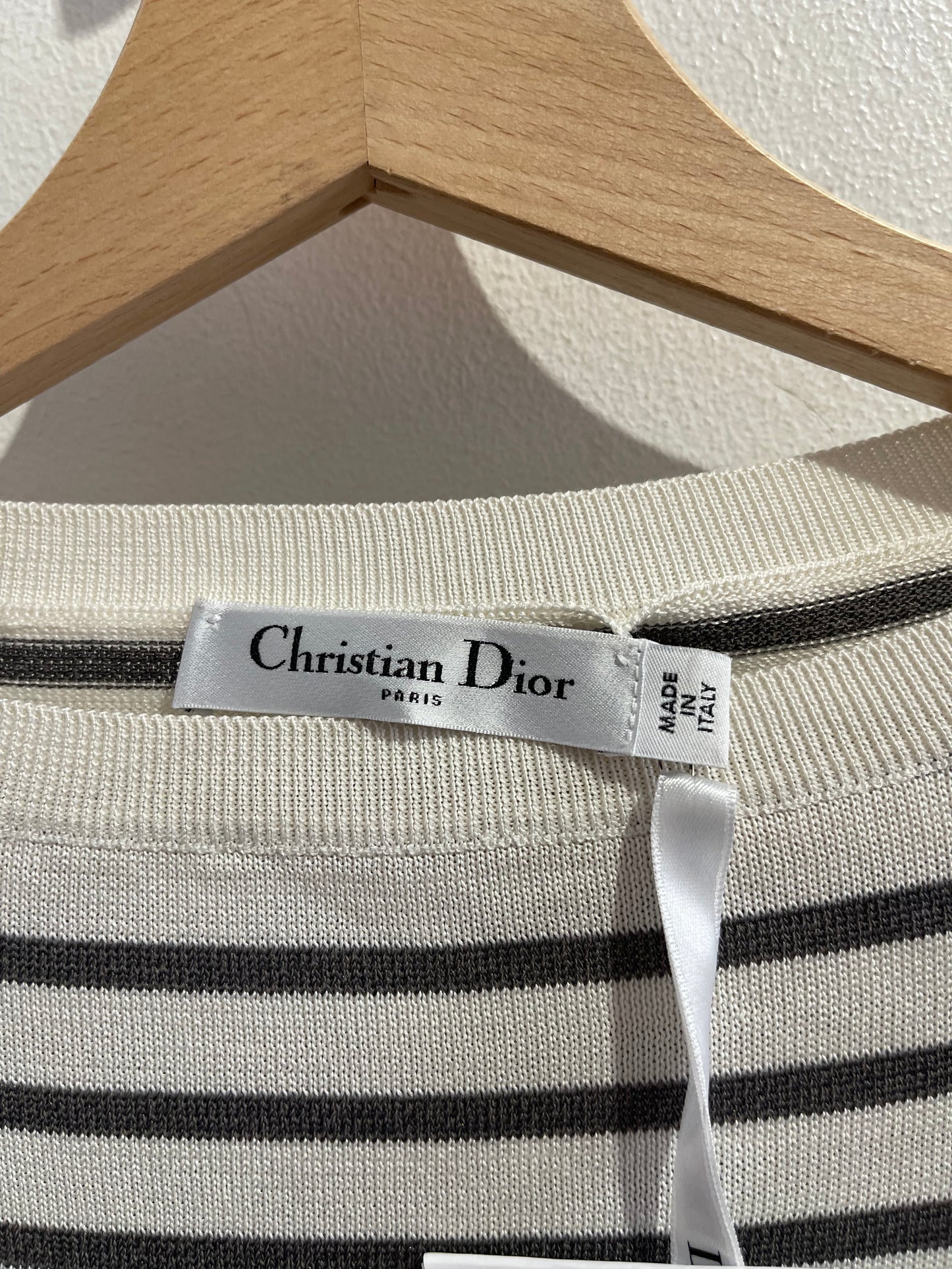 Pull Dior rayé T.34 NEUF