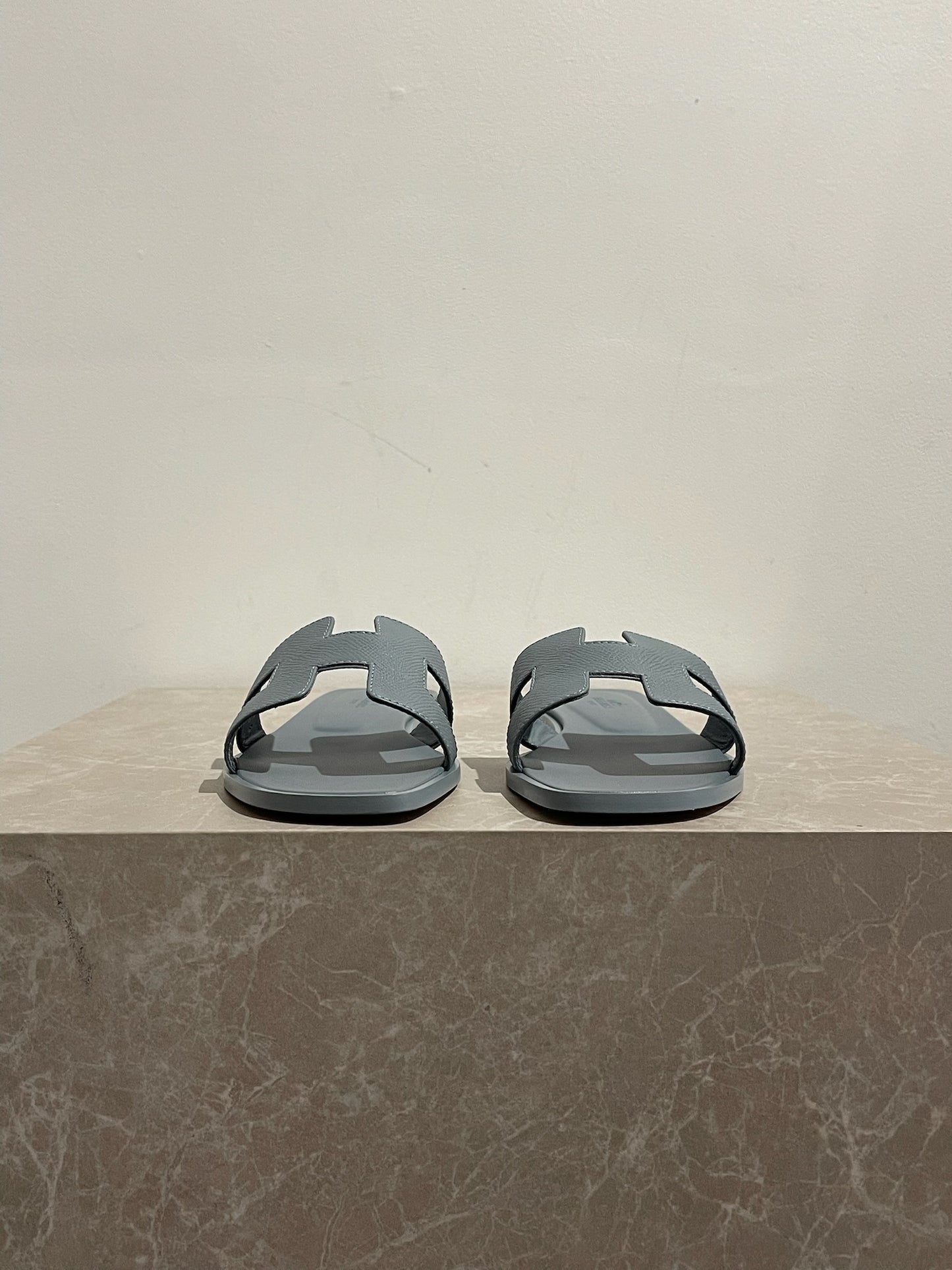 Sandales Hermès Oran grises T.37
