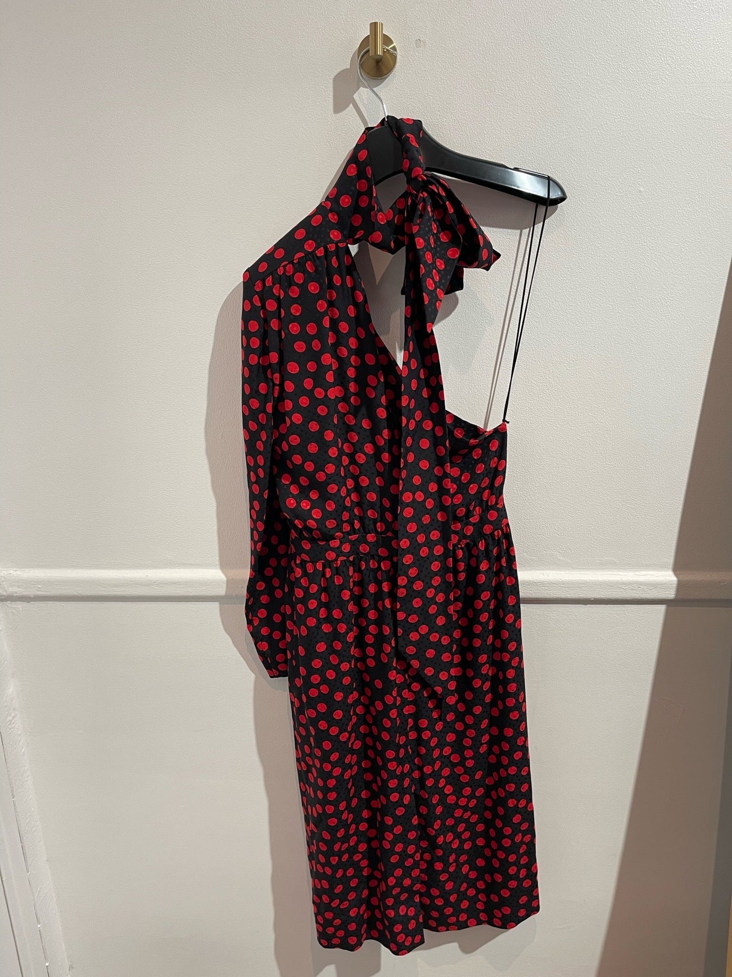 Robe Saint Laurent à pois T.40