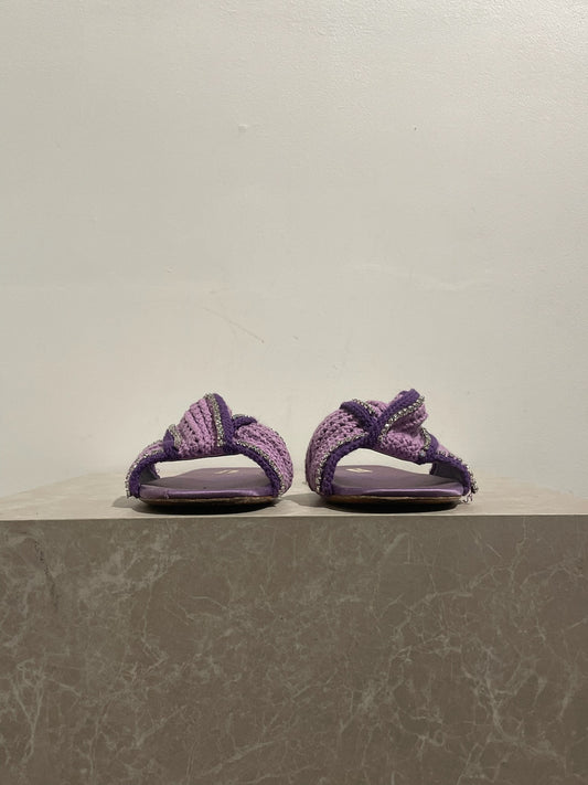 Mules Miu Miu violette T.38
