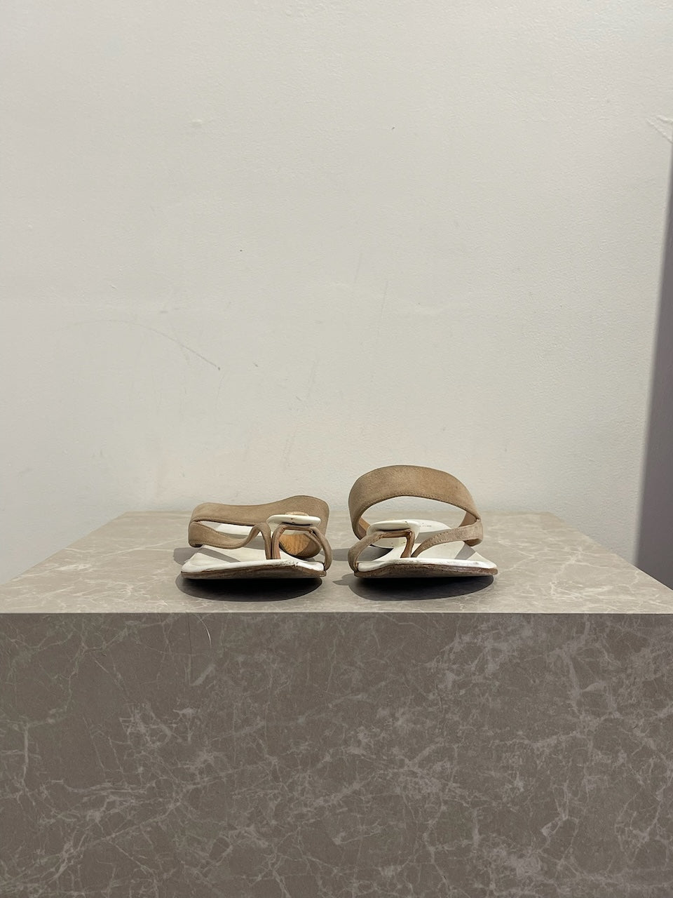 Sandales Hermès beige T.36