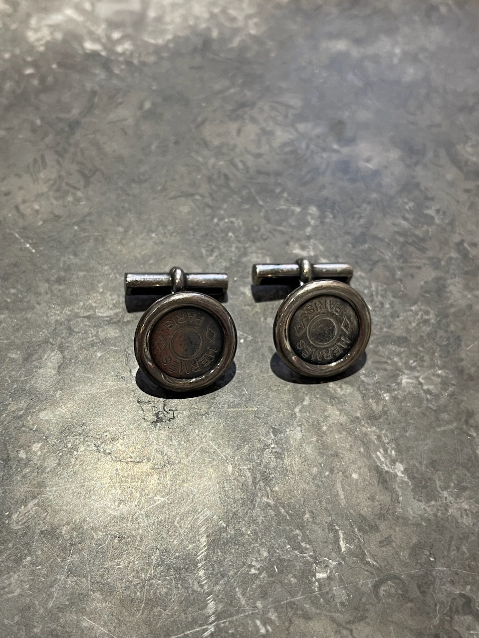 Boutons de manchettes Hermès Ex-Libris
