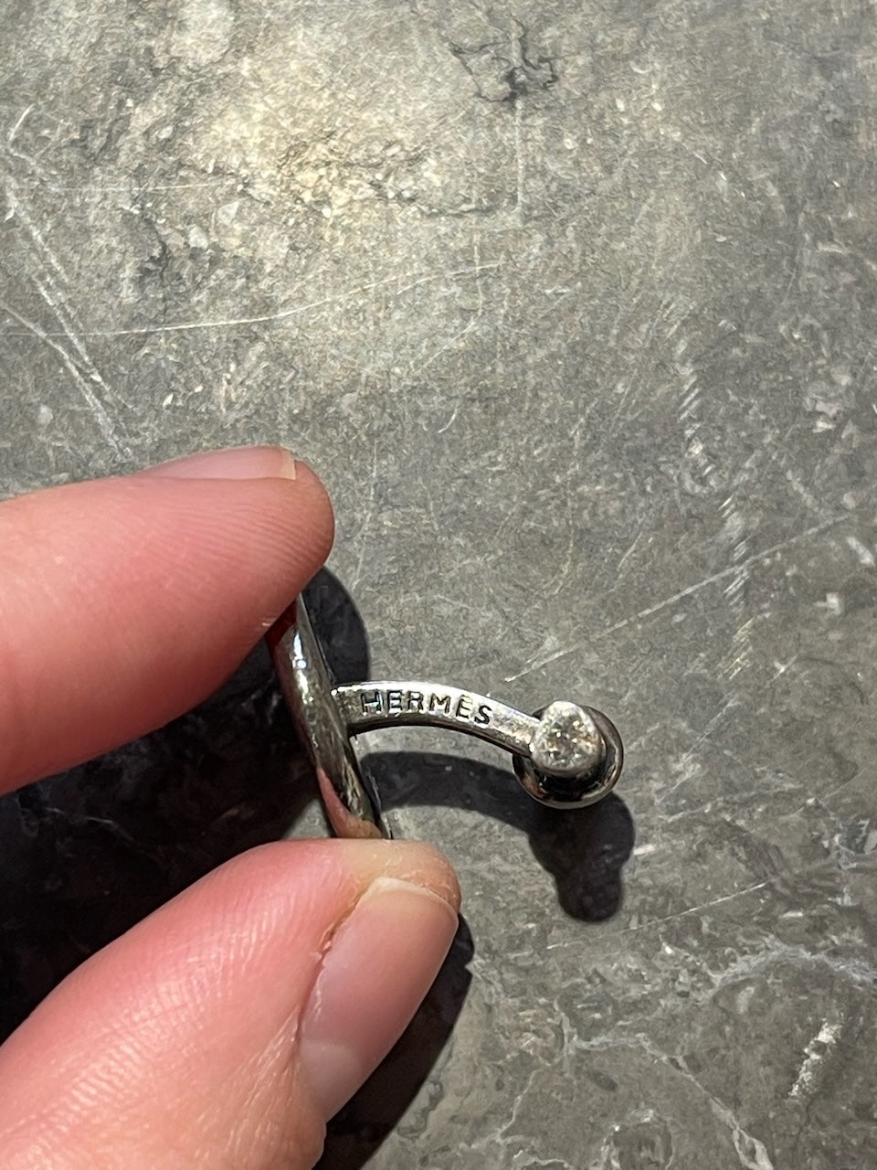 Boutons de manchettes Hermès Ex-Libris