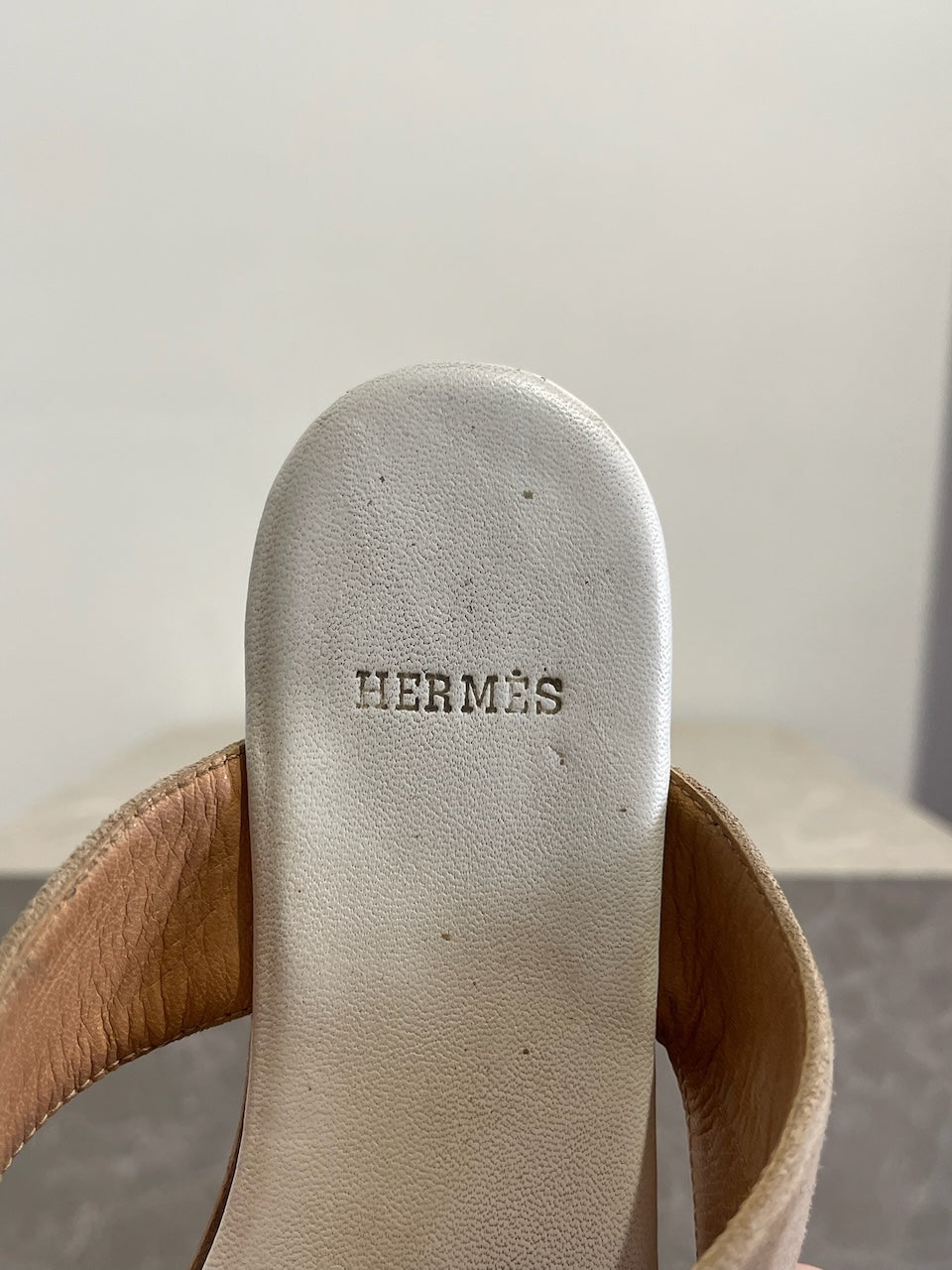 Sandales Hermès beige T.36