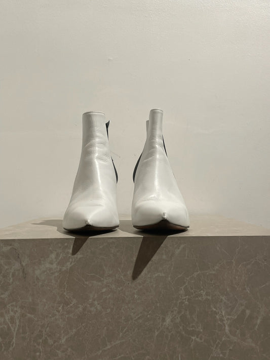 Bottines Céline blanches T.37,5