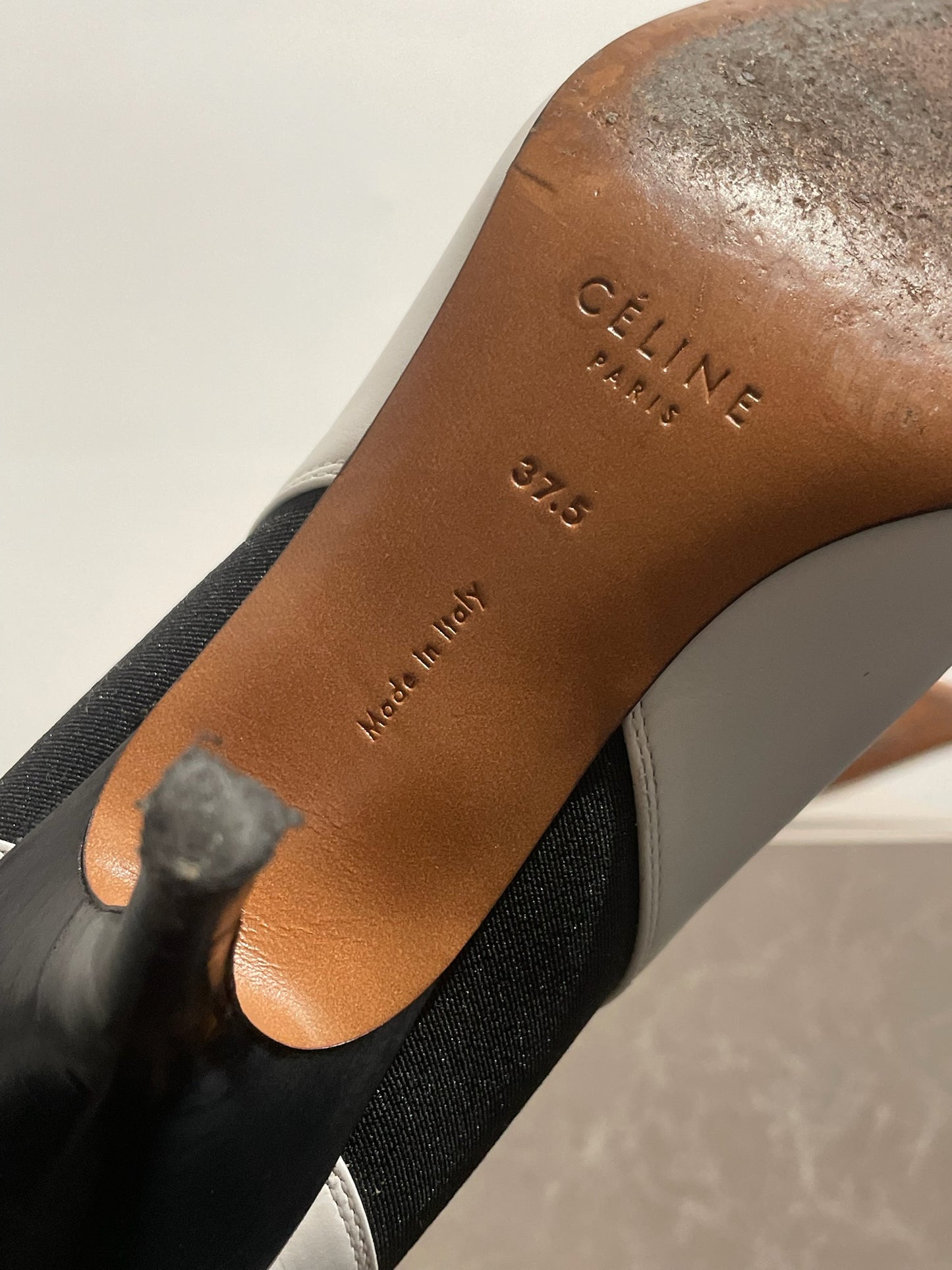 Bottines Céline blanches T.37,5