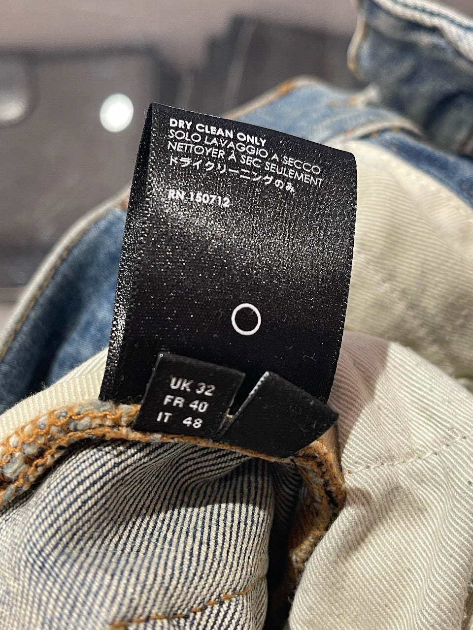 Jeans Amiri bleu T.40