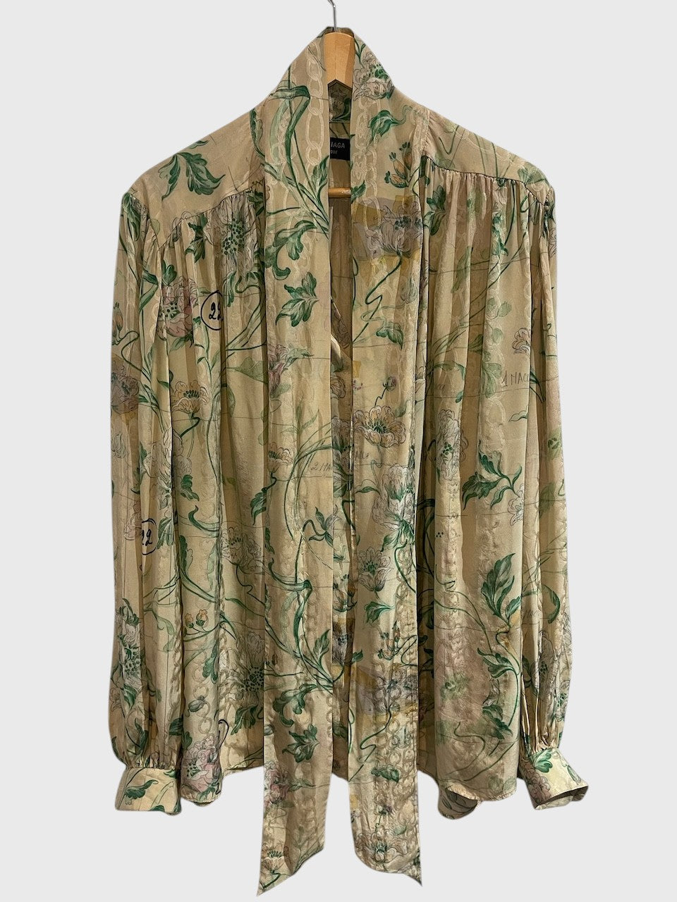 Chemisier Balenciaga beige T.36