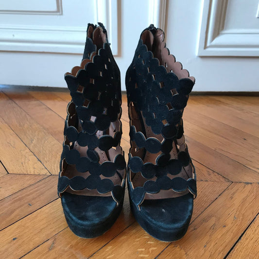 Sandales Alaia noires T.38