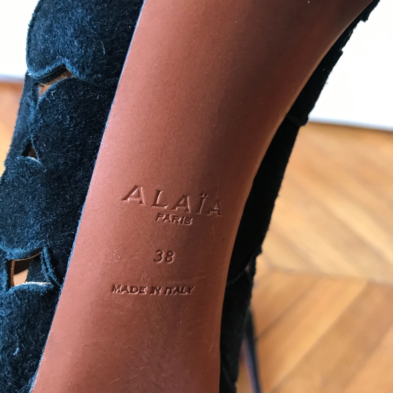 Sandales Alaia noires T.38