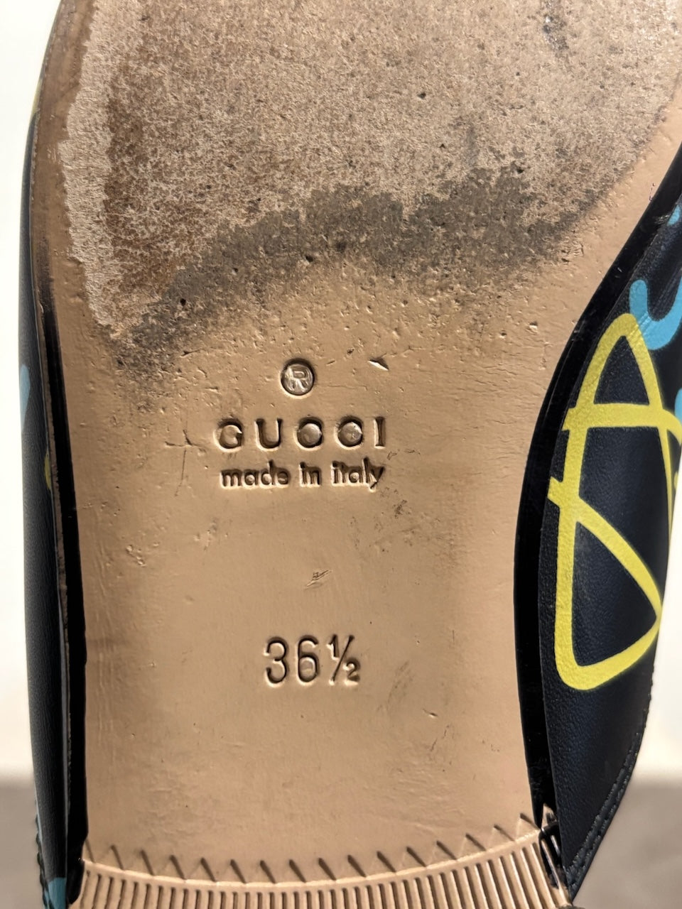 Mules Gucci Princetown Graffiti T.36,5